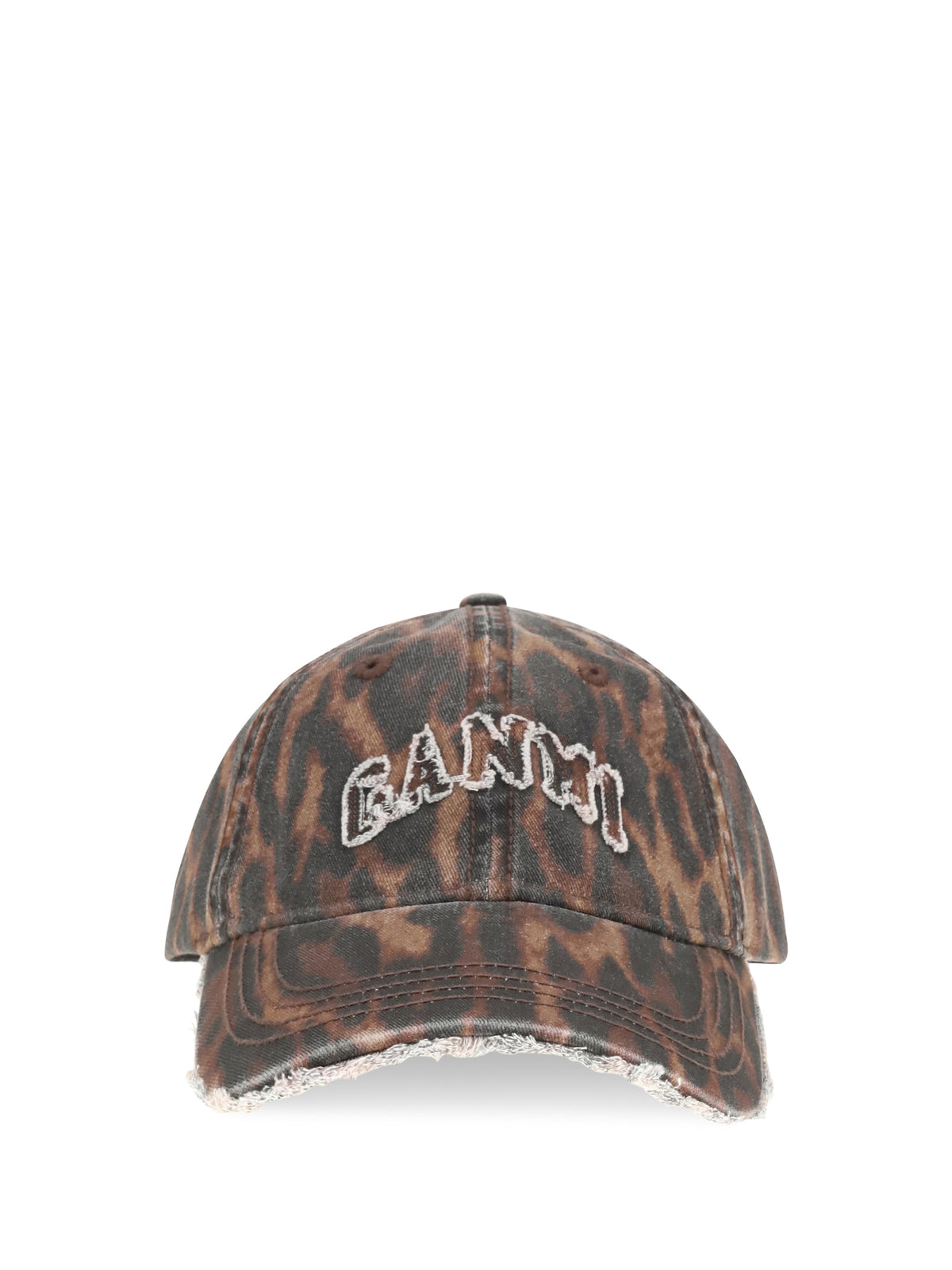 Ganni Women Ocelot Leopard Cap GANNI