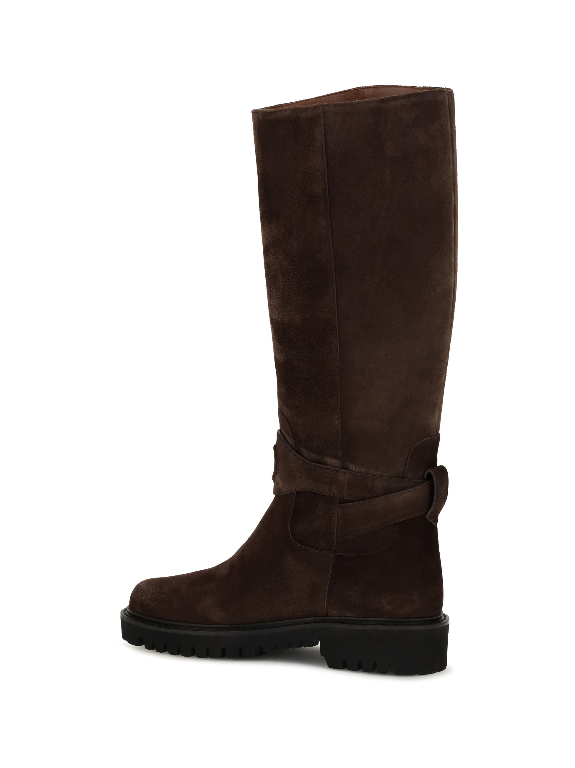 Valentino Garavani Women Vlogo Signature Suede High Boots VALENTINO GARAVANI