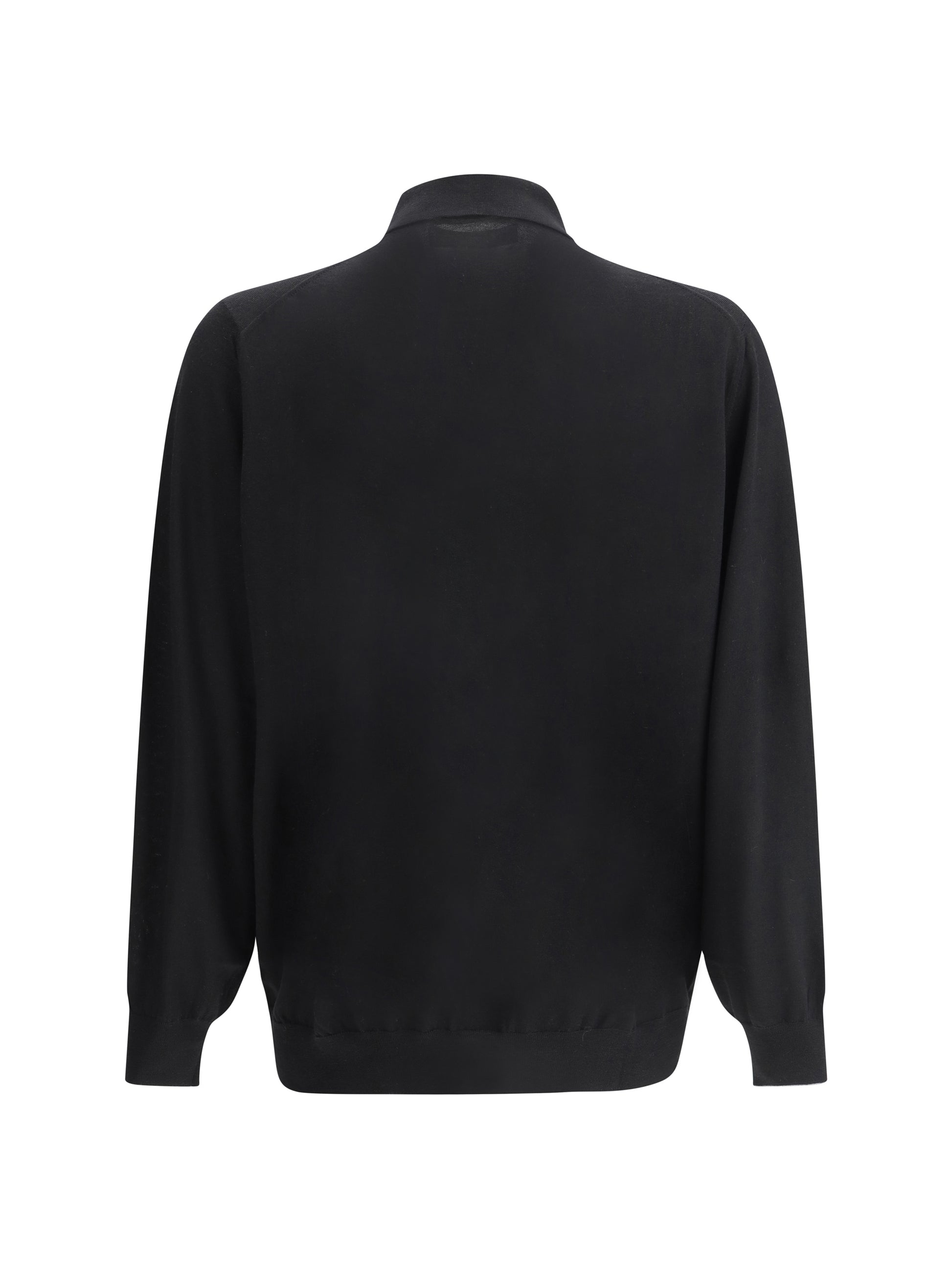 Brunello Cucinelli Men Virgin Wool Polo Sweater BRUNELLO CUCINELLI