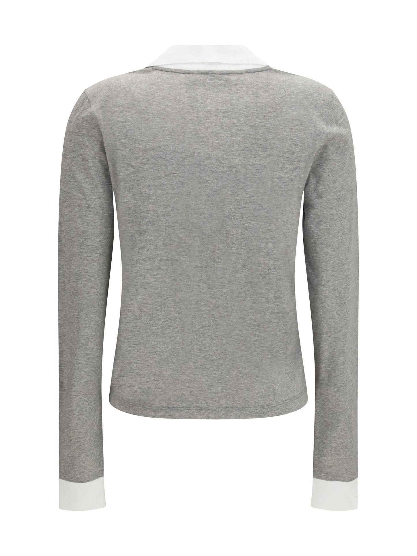 Miu Miu Women Long-Sleeved Cotton T-Shirt MIU MIU