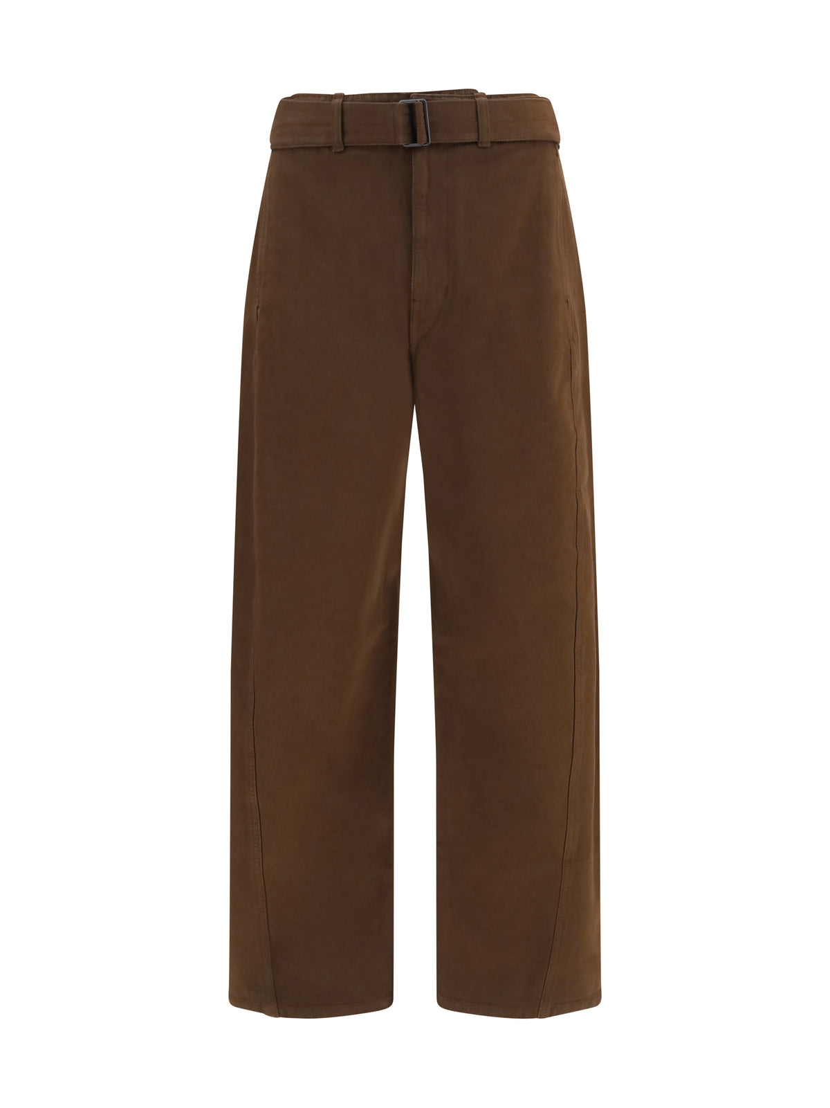 Lemaire Men Heavy Dyed Twill Belted Pants LEMAIRE
