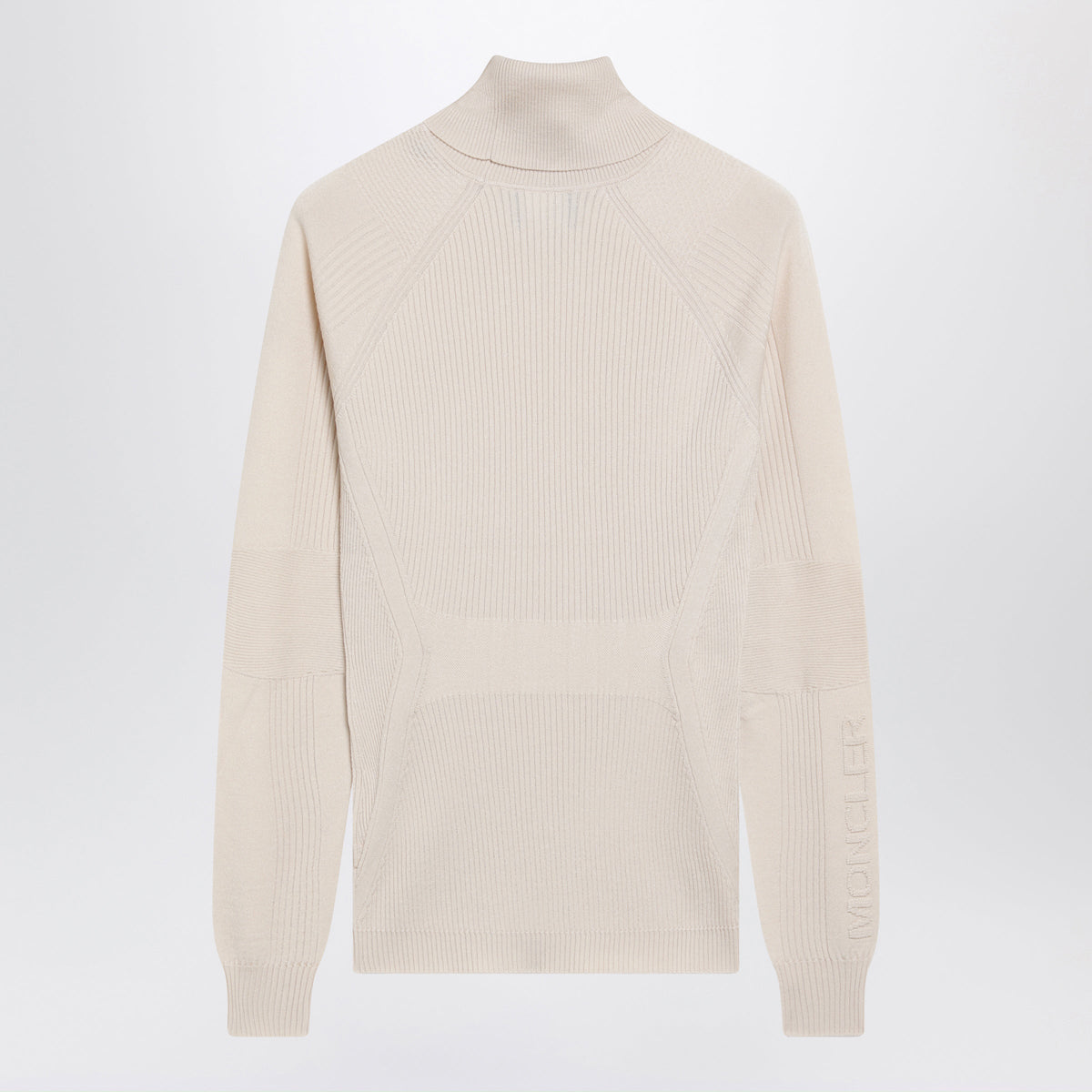 Moncler Grenoble Light Beige Wool Turtleneck Sweater Women MONCLER GRENOBLE