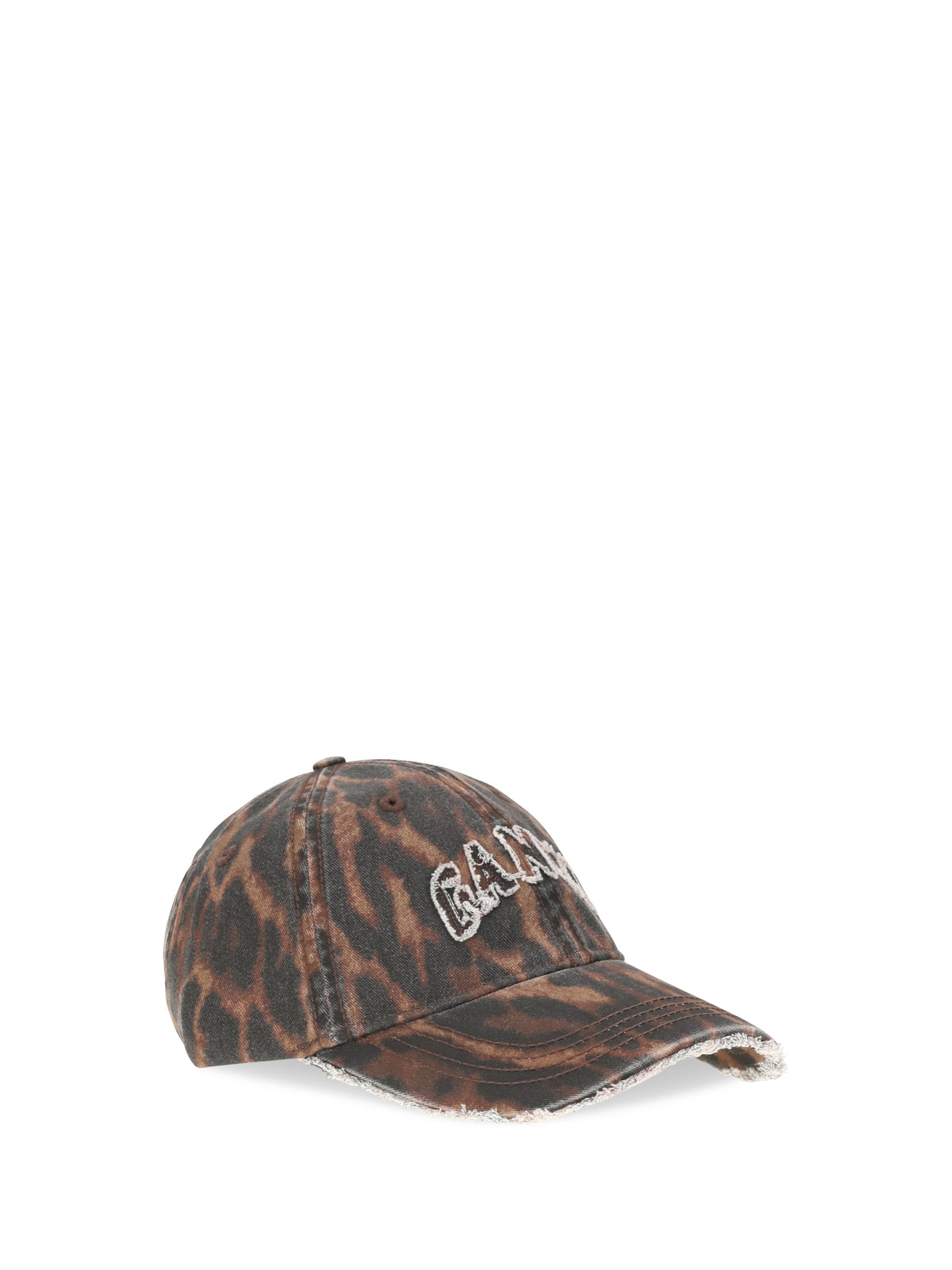 Ganni Women Ocelot Leopard Cap GANNI