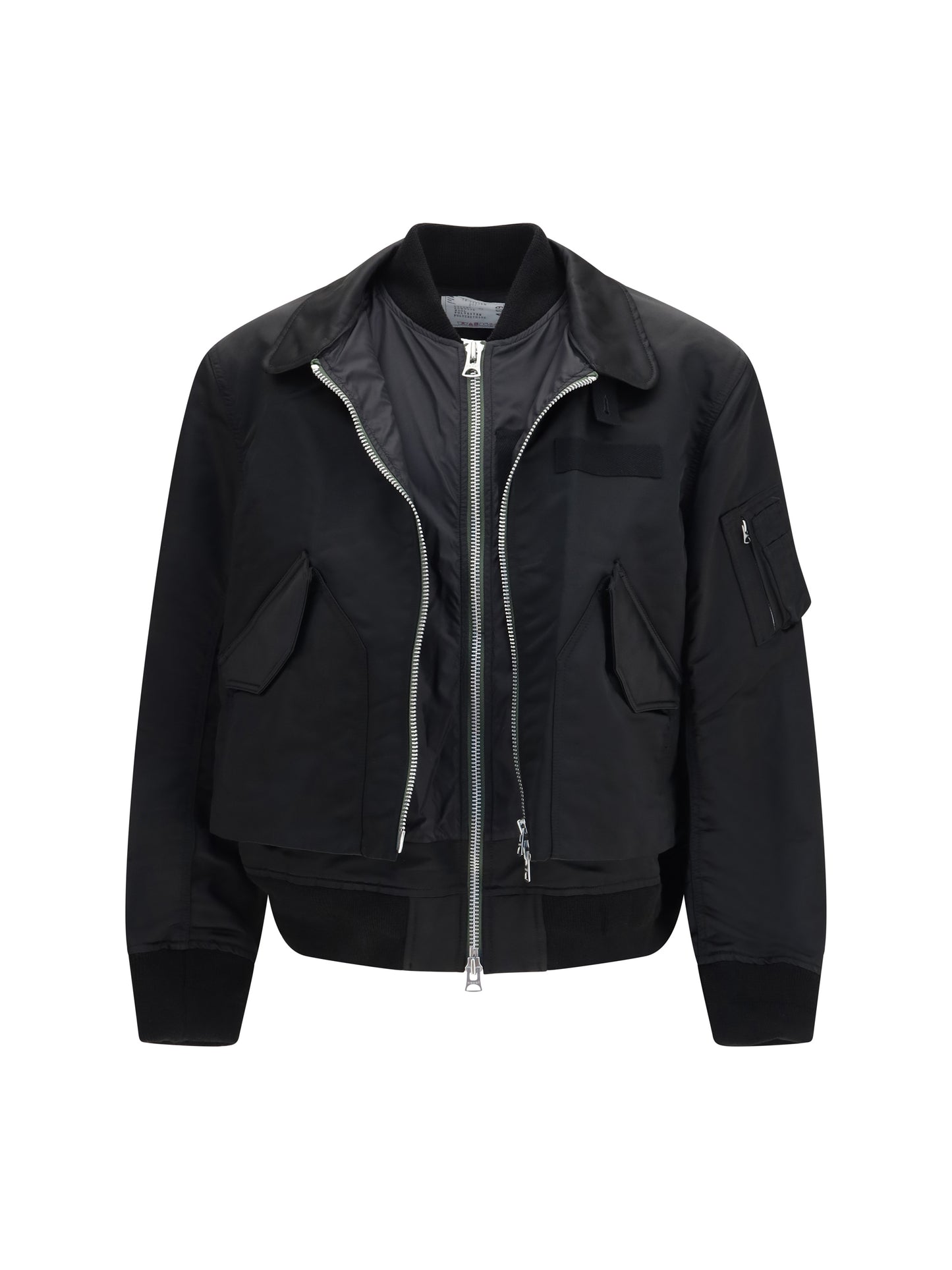 Sacai Men Cotton Chino And Nylon Twill Double Jacket SACAI