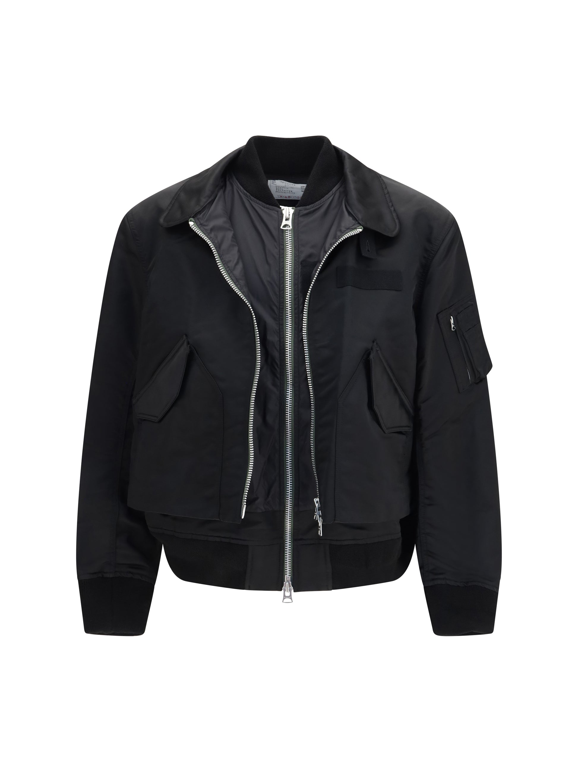 Sacai Men Cotton Chino And Nylon Twill Double Jacket SACAI
