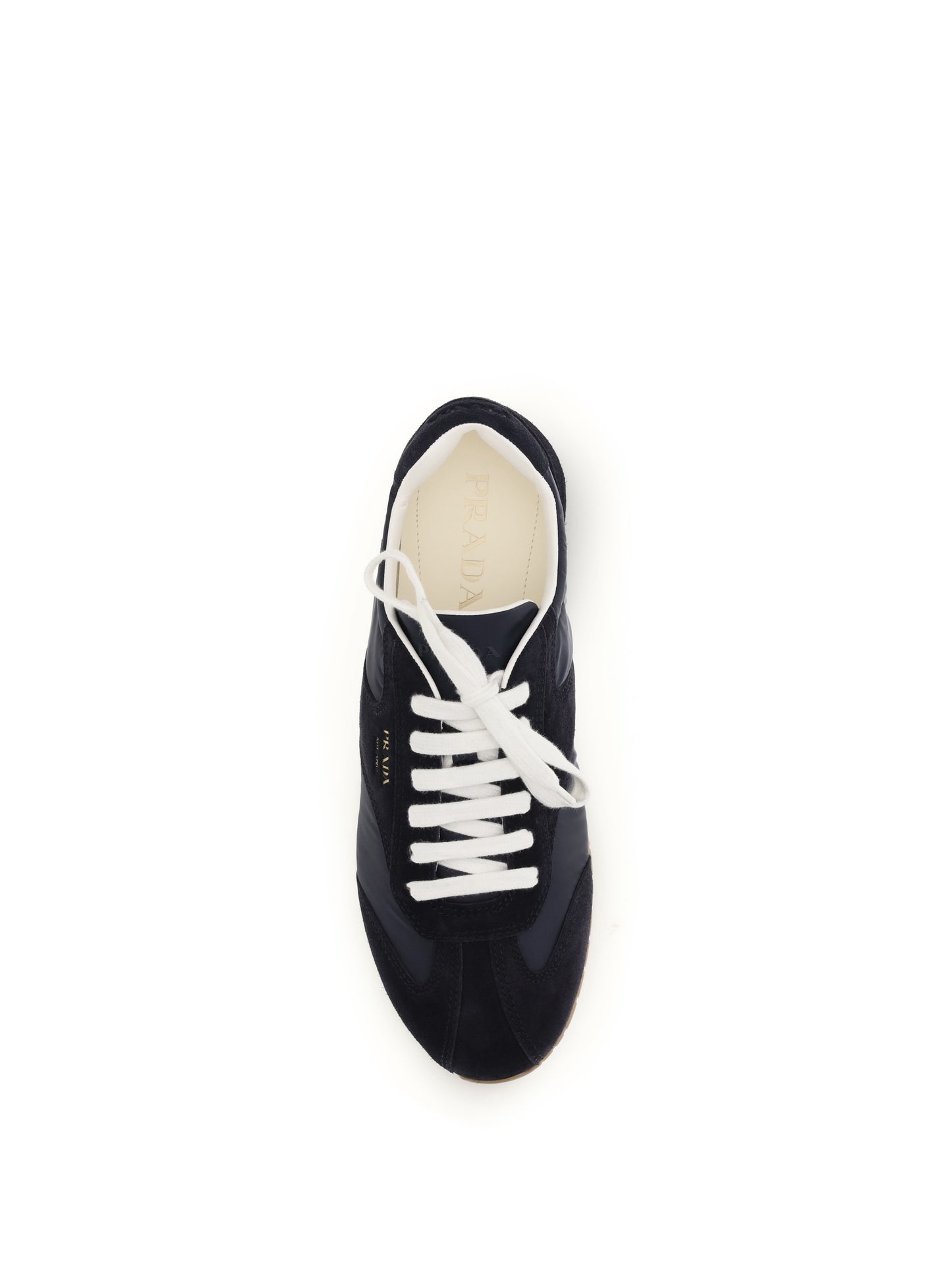 Prada Men Suede And Fabric Sneakers PRADA