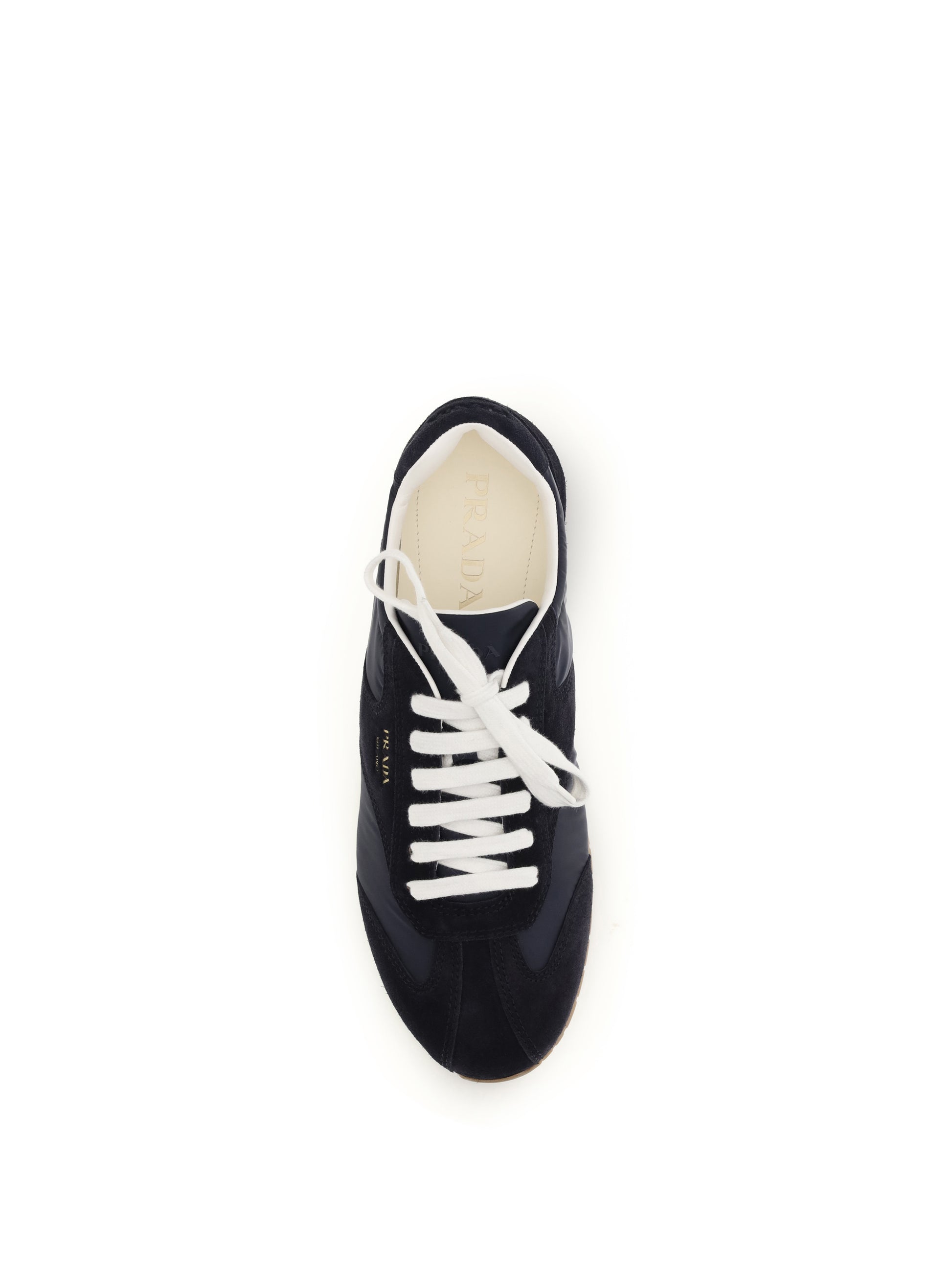 Prada Men Suede And Fabric Sneakers PRADA