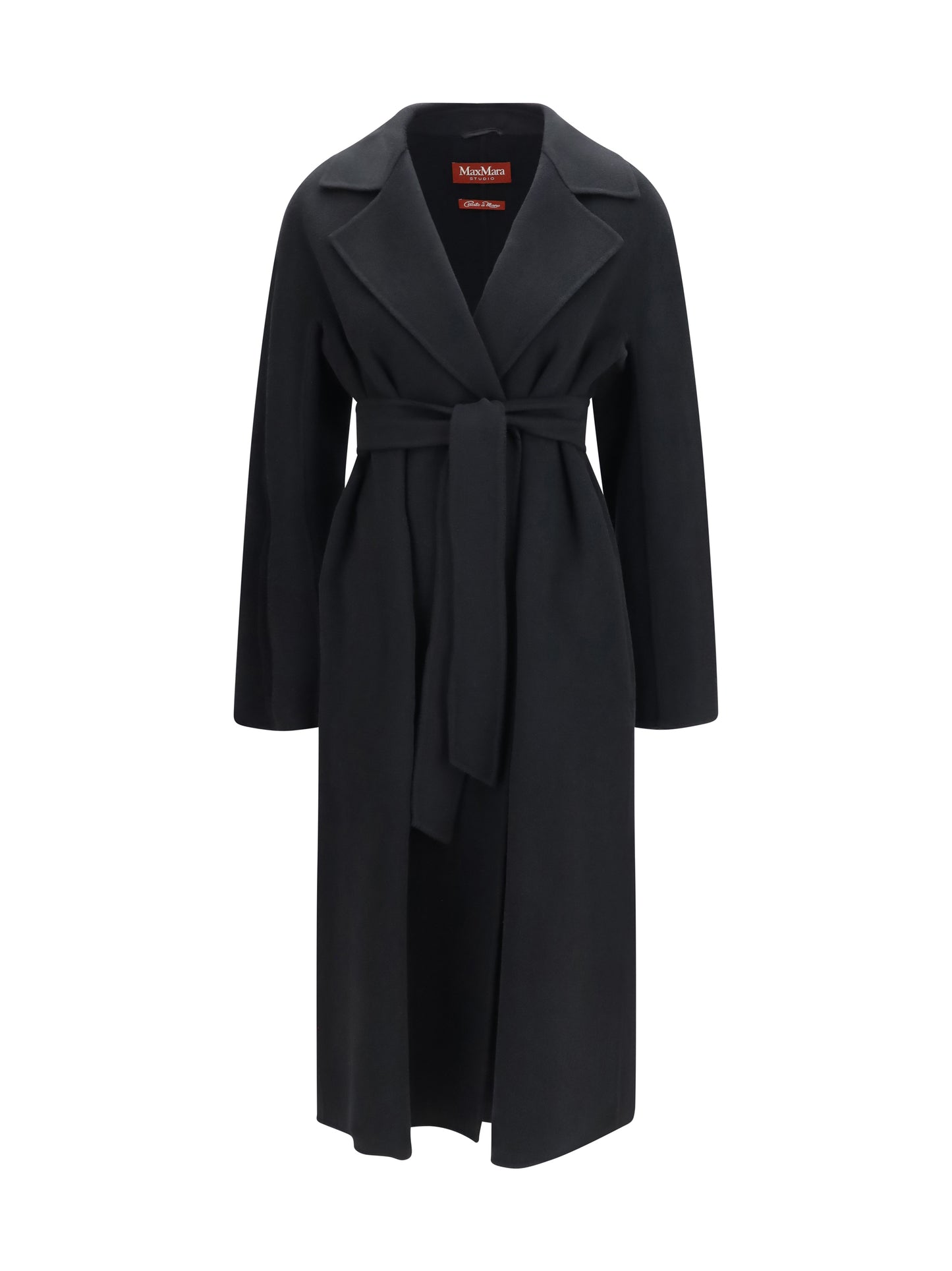 Max Mara Studio Women Long Robe Coat In Wool, Cashmere And Silk MAX MARA STUDIO