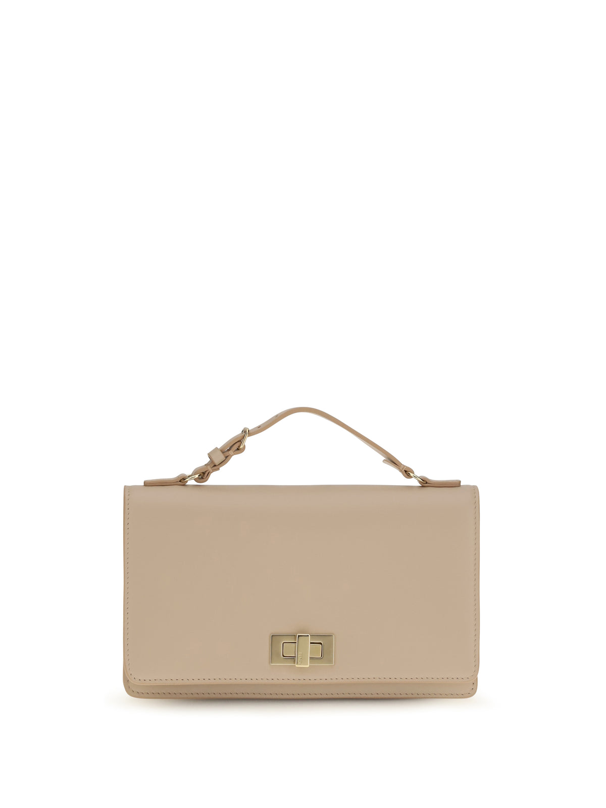 Fendi Women Peekaboo Leather Chain Wallet FENDI