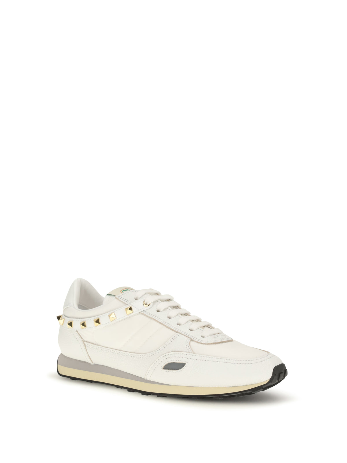 Valentino Garavani Men Stud Up Sneakers In Leather And Nylon VALENTINO GARAVANI