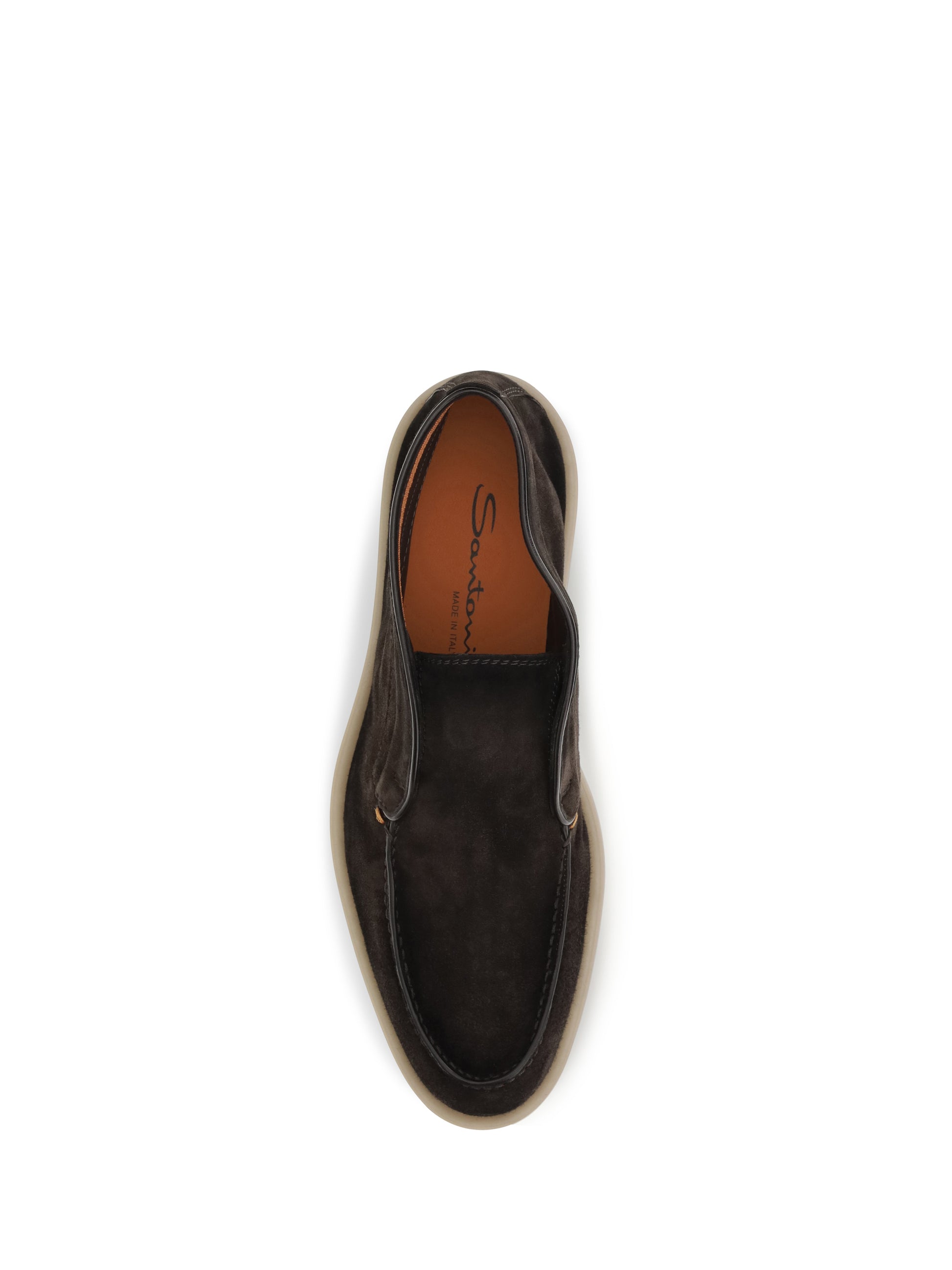 Santoni Men Digits Suede Loafers SANTONI