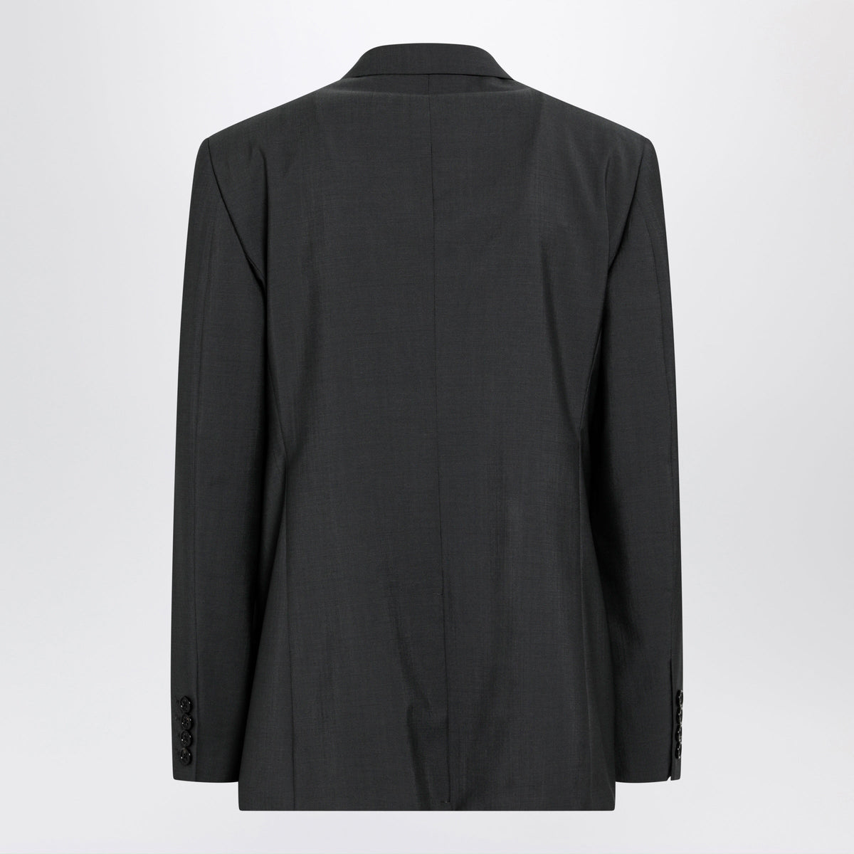 Valentino Single-Breasted Wool And Mohair Jacket In Black Men VALENTINO