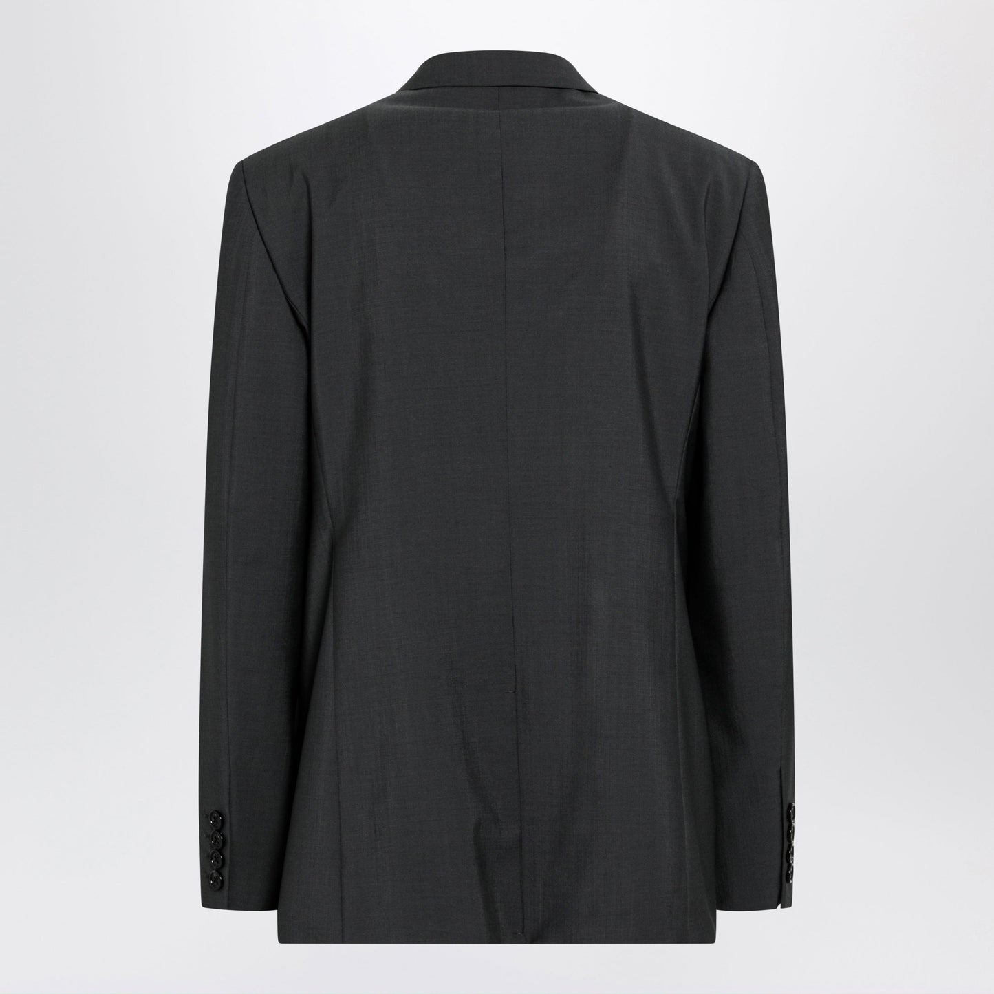 Valentino Single-Breasted Wool And Mohair Jacket In Black Men VALENTINO