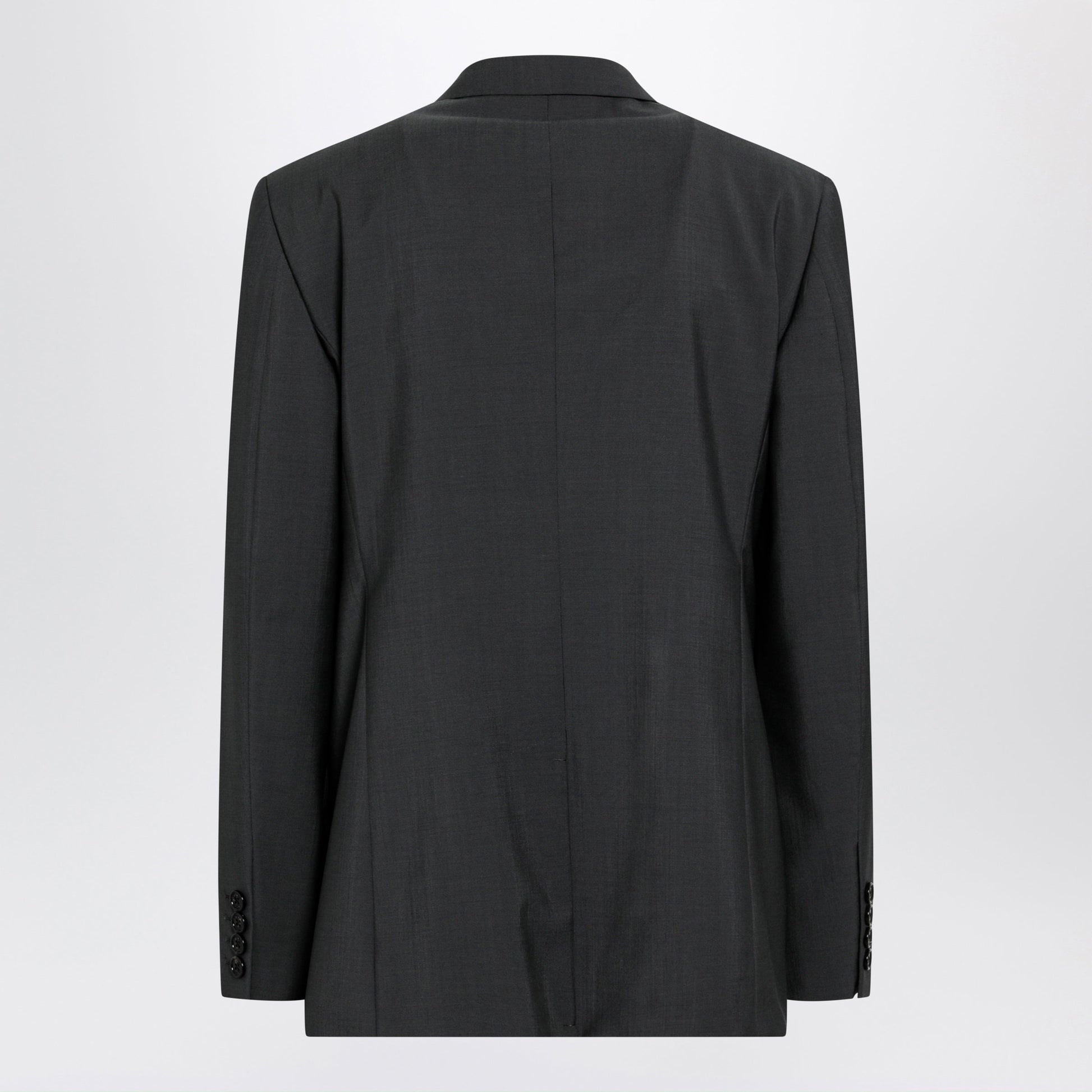 Valentino Single-Breasted Wool And Mohair Jacket In Black Men VALENTINO