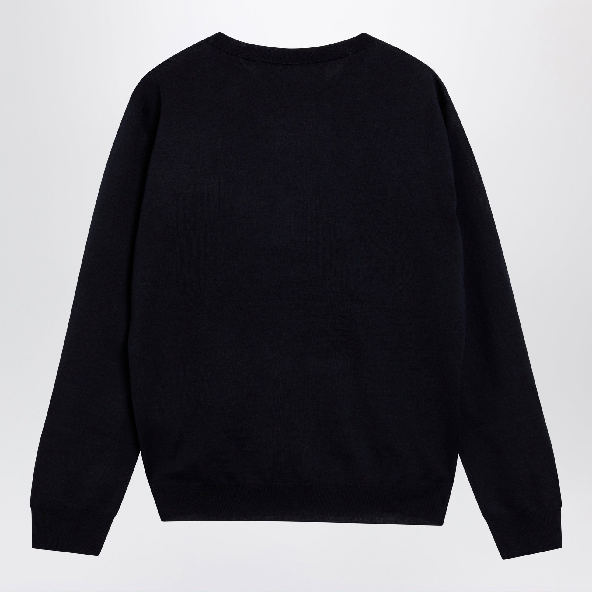 Valentino Navy Blue Wool Crewneck Sweater Men VALENTINO