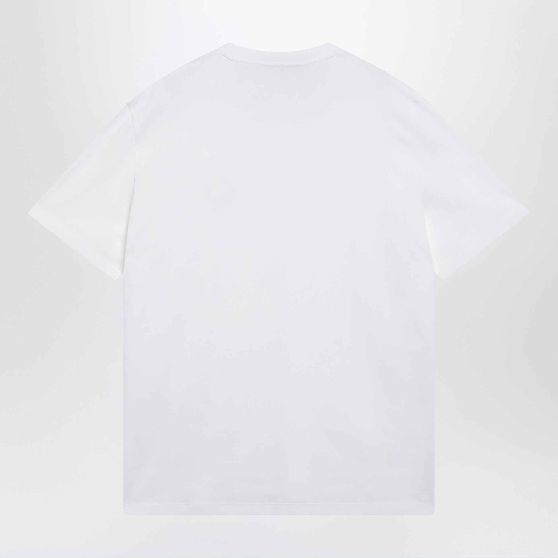 Valentino White Cotton T-Shirt With Vlogo Embroidery Men VALENTINO