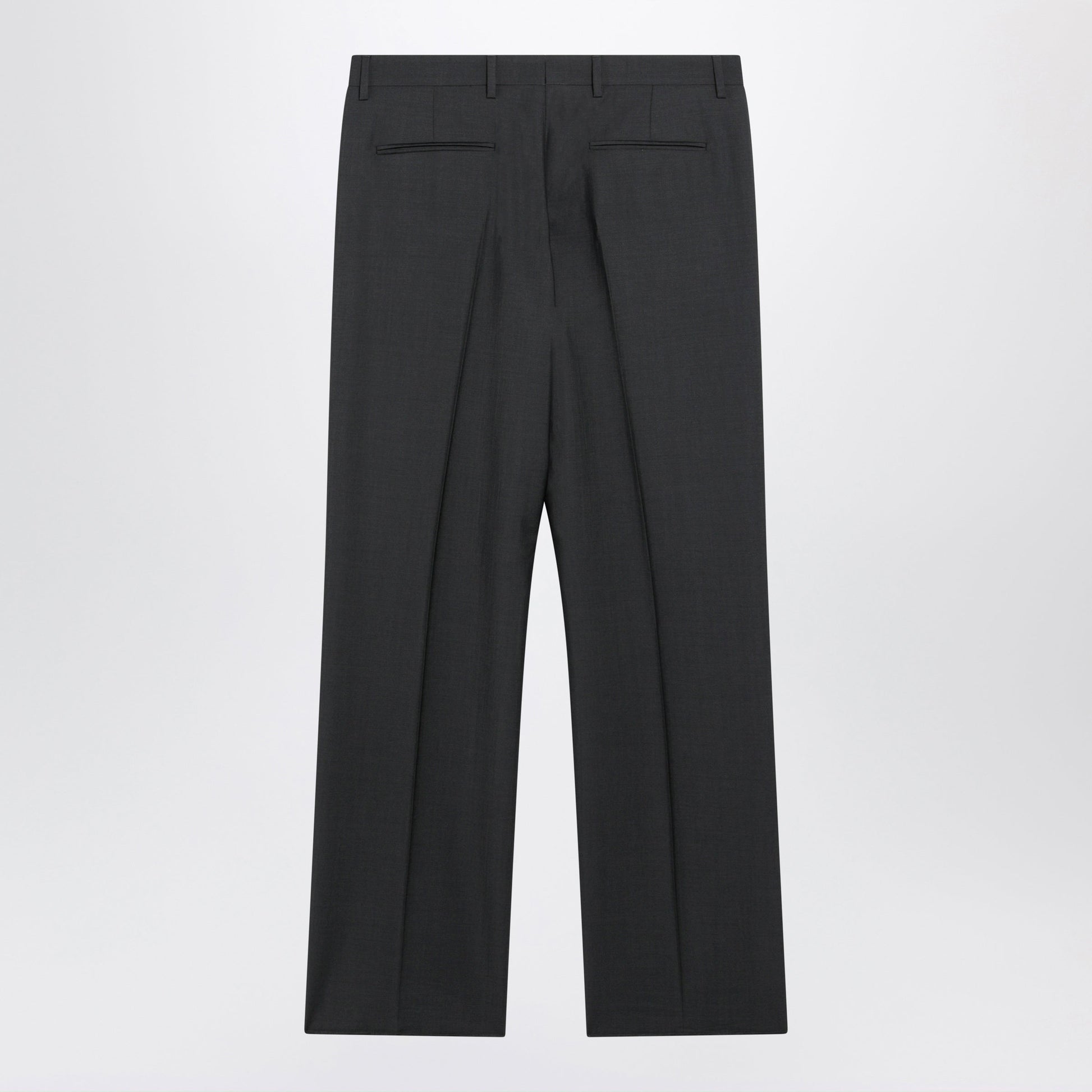 Valentino Gray Wool-Blend Pants Men VALENTINO