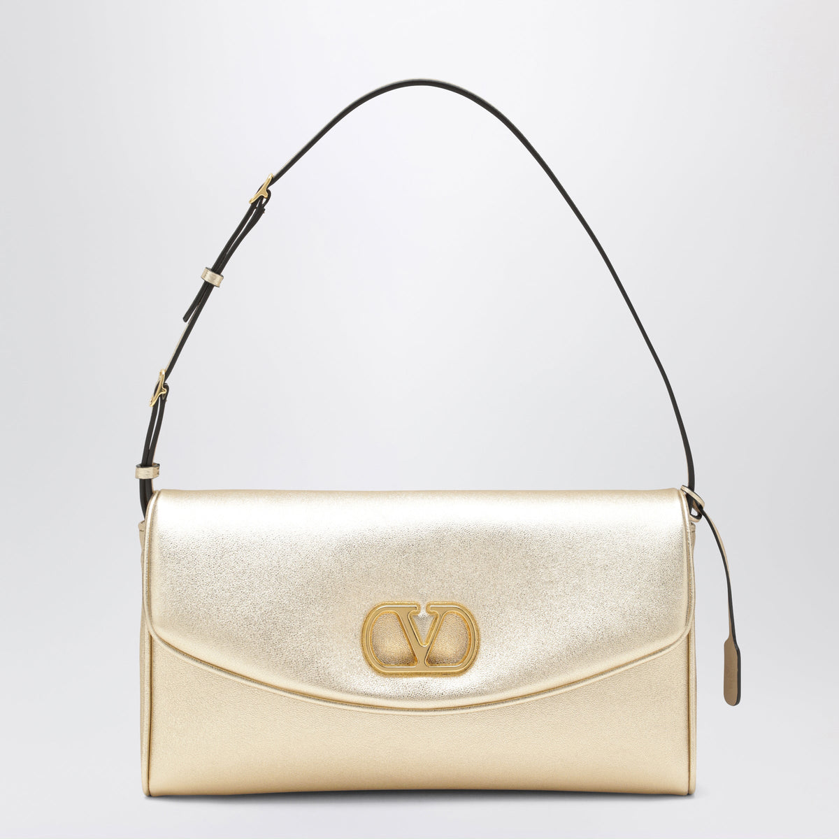 Valentino Garavani Gold-Tone Vlogo Signature Bag With Metallic Finish Women VALENTINO GARAVANI
