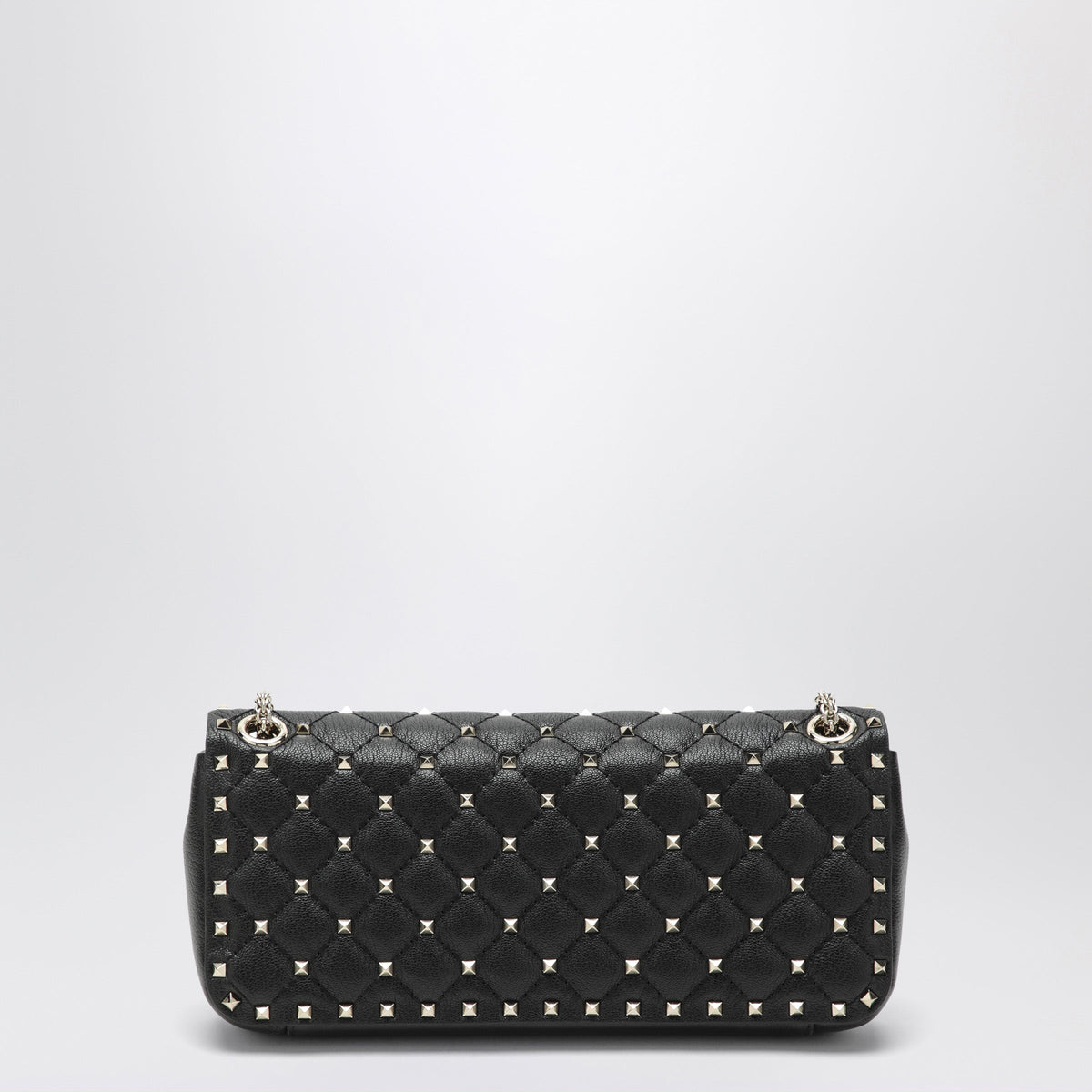 Valentino Garavani Black Rockstud Spike Leather Bag Women VALENTINO GARAVANI