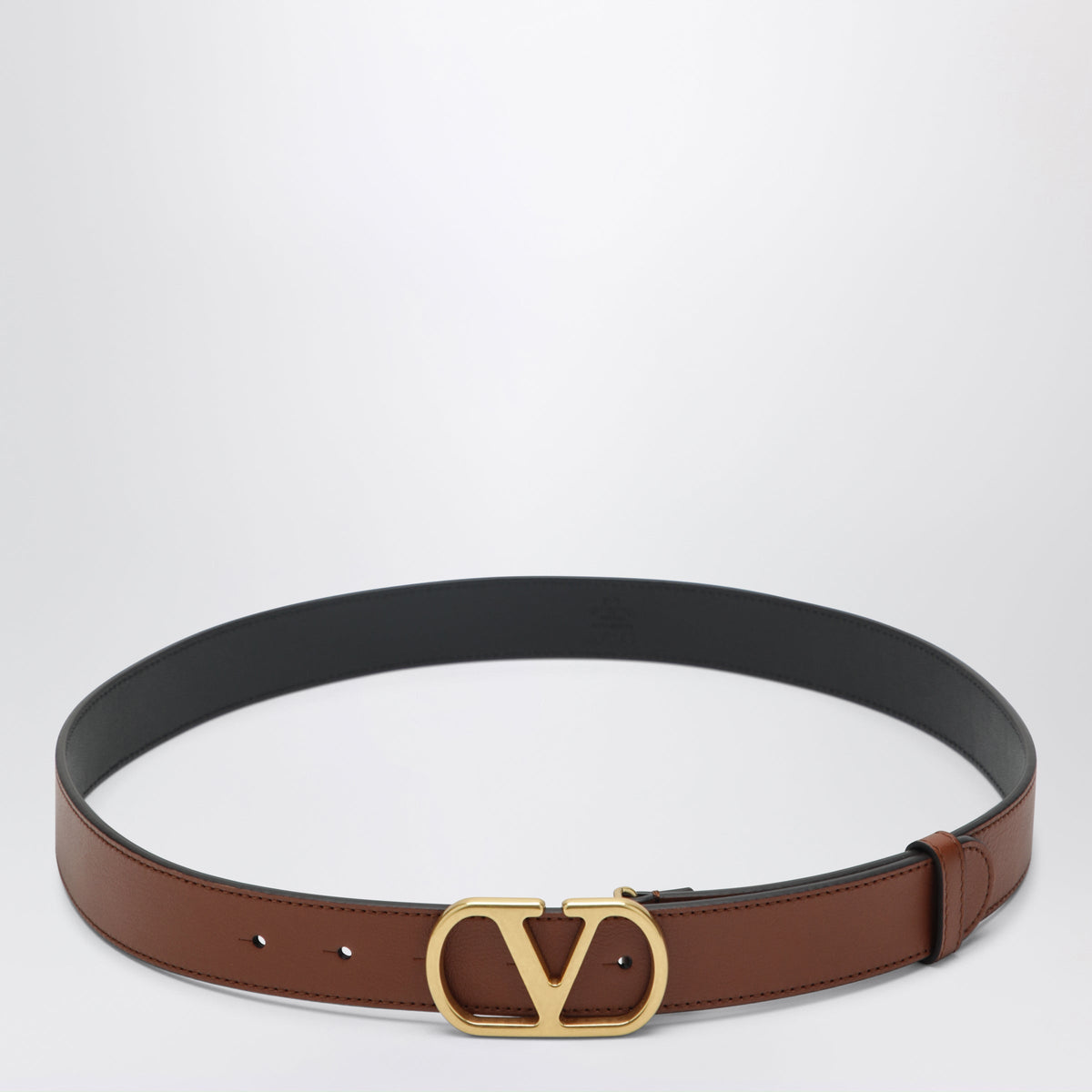 Valentino Garavani Caramel Vlogo Signature Belt In Leather Women VALENTINO GARAVANI