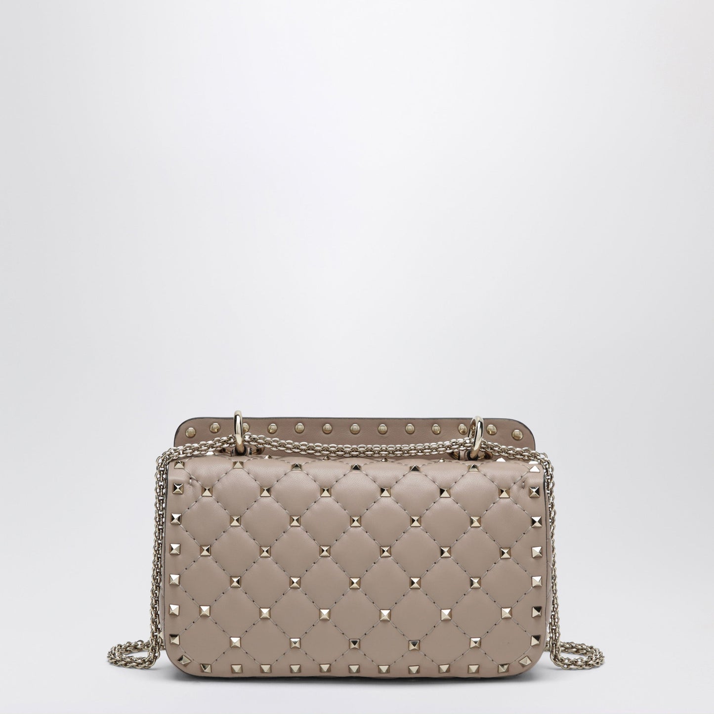 Valentino Garavani Mini Rockstud Spike Top-Handle Bag In Powder Pink Leather Women VALENTINO GARAVANI