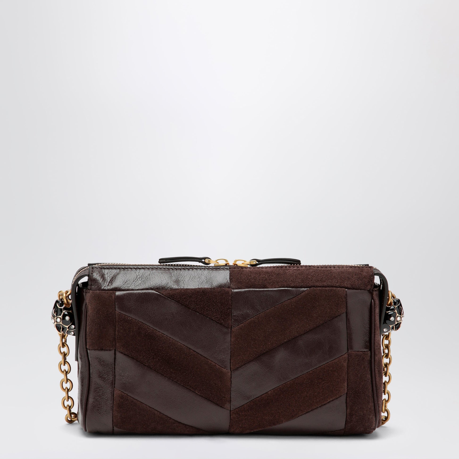 Valentino Garavani Panthea Small Shoulder Bag In Ebony Brown Women VALENTINO GARAVANI