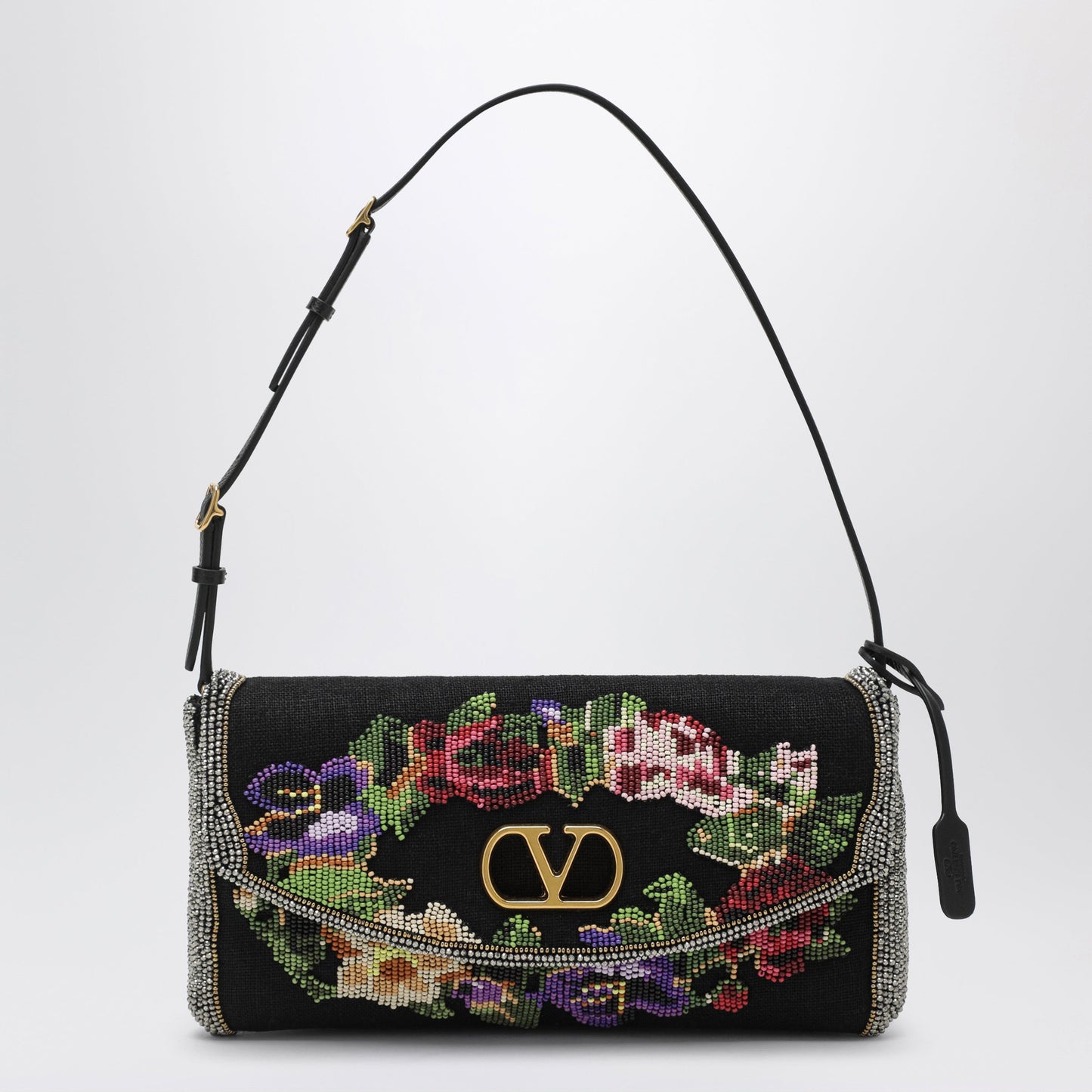 Valentino Garavani Small Devain Shoulder Bag With Floral Bead Embroidery Women VALENTINO GARAVANI