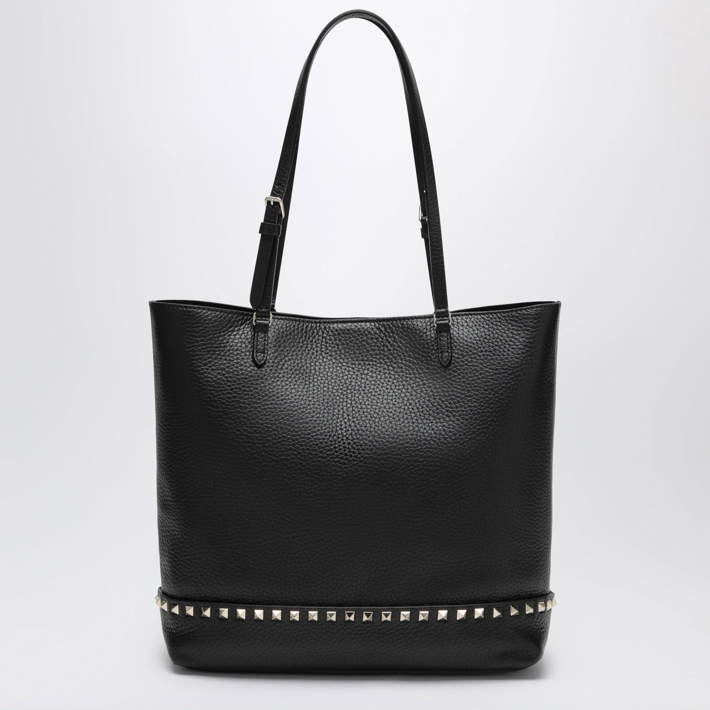 Valentino Garavani Medium Rockstud Shopper Bag In Black Leather Women VALENTINO GARAVANI
