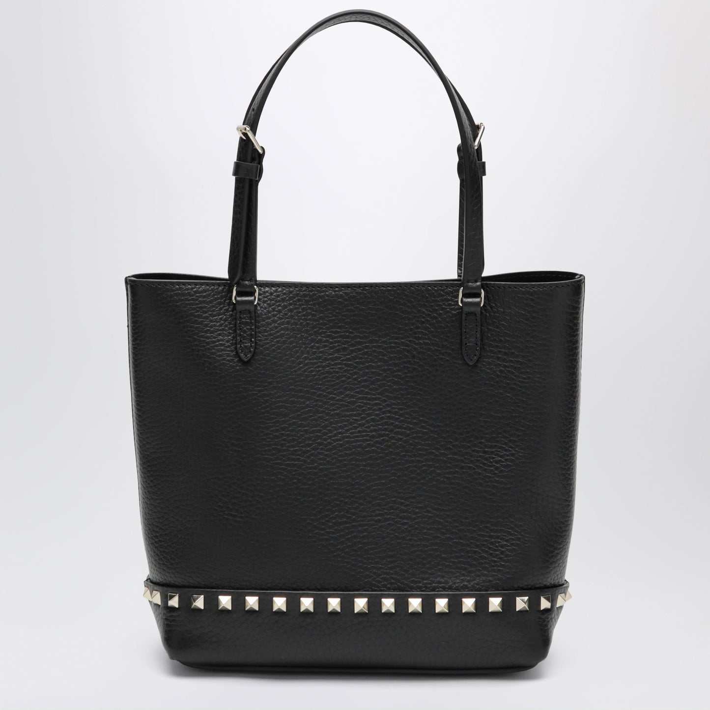 Valentino Garavani Small Rockstud Shopper Bag In Black Leather Women VALENTINO GARAVANI