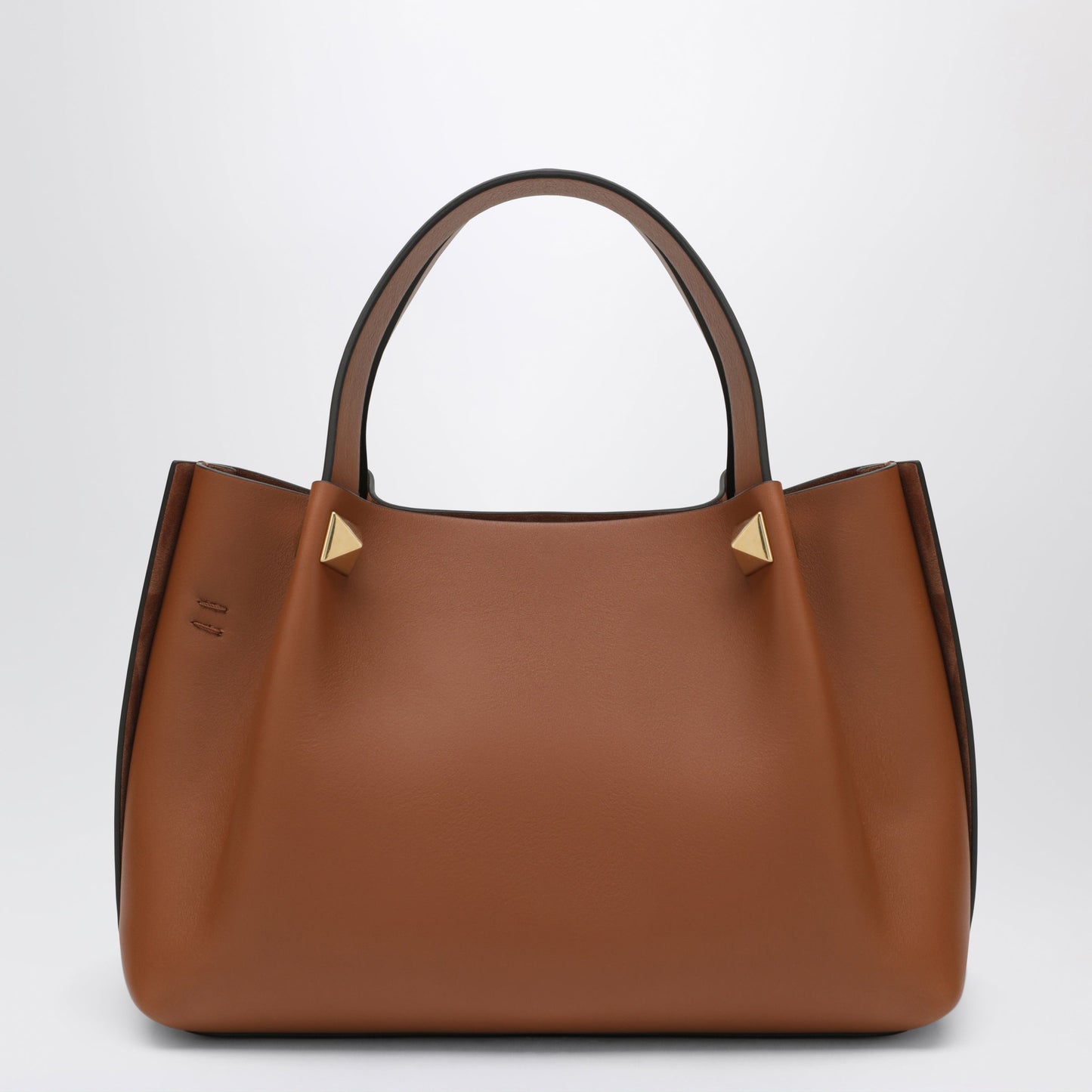 Valentino Garavani Small Vlogo Signature Shopping Bag In Light Brown Women VALENTINO GARAVANI