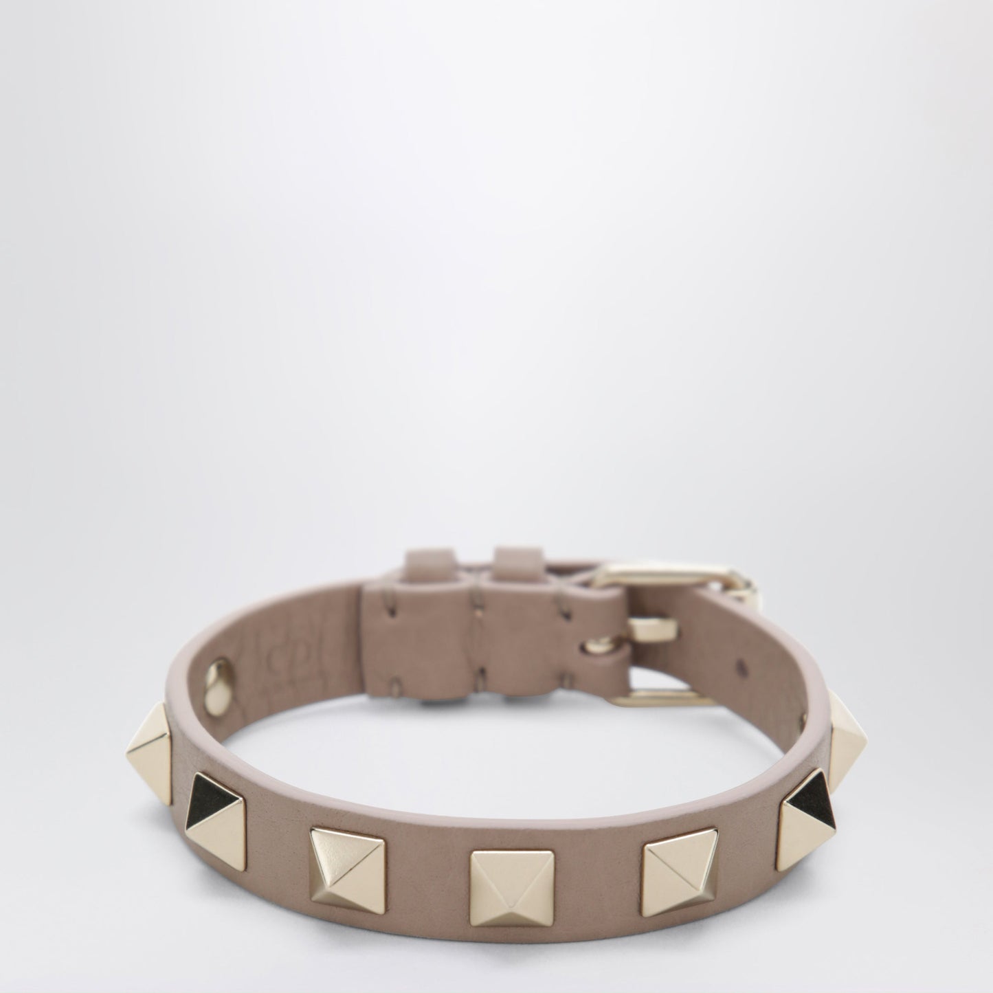 Valentino Garavani Rockstud Bracelet In Powder Pink Leather Women VALENTINO GARAVANI