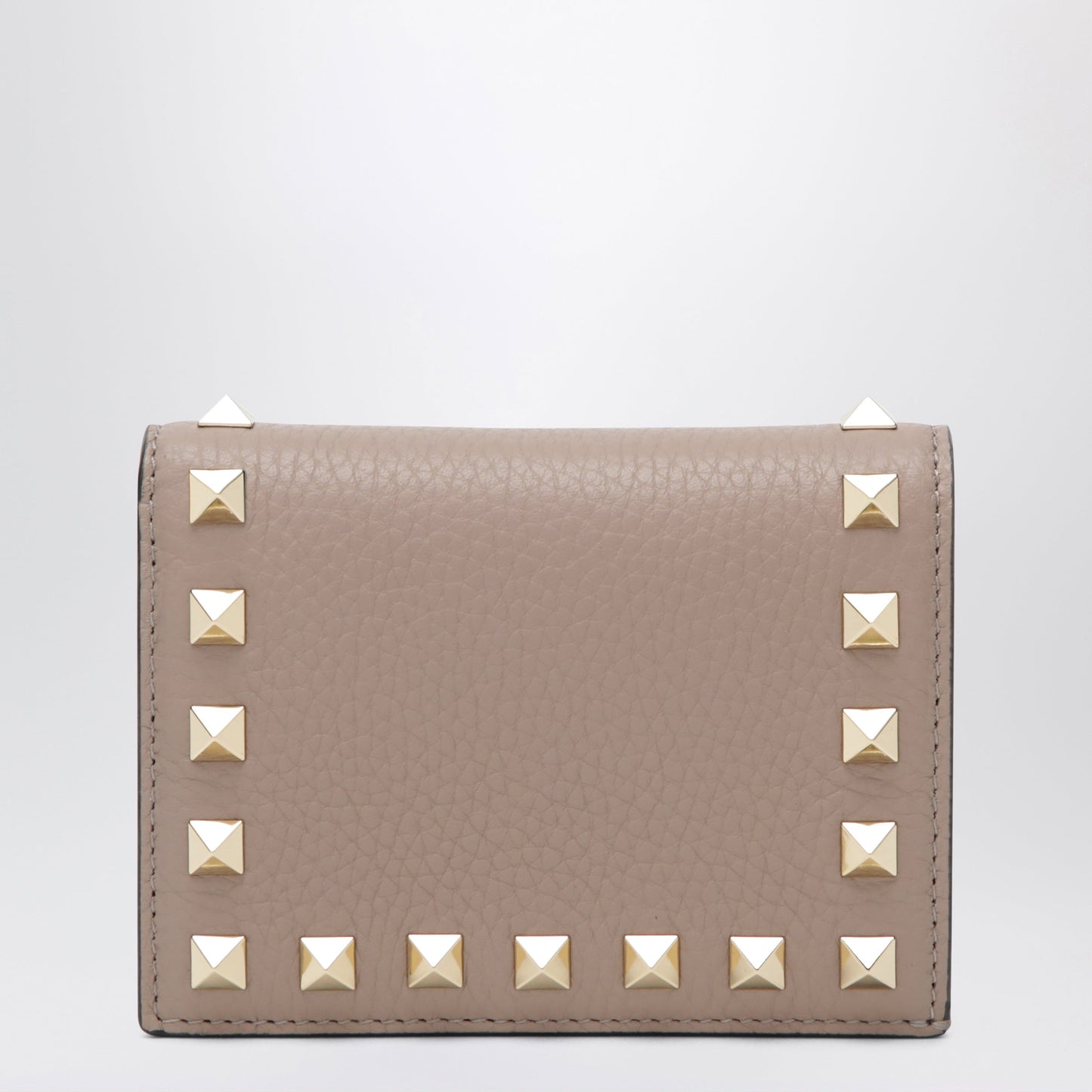 Valentino Garavani Rockstud Wallet In Powder Pink Leather Women VALENTINO GARAVANI