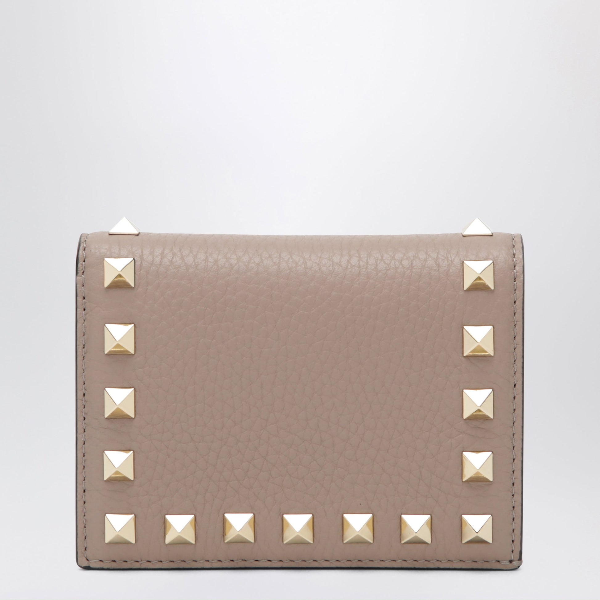 Valentino Garavani Rockstud Wallet In Powder Pink Leather Women VALENTINO GARAVANI