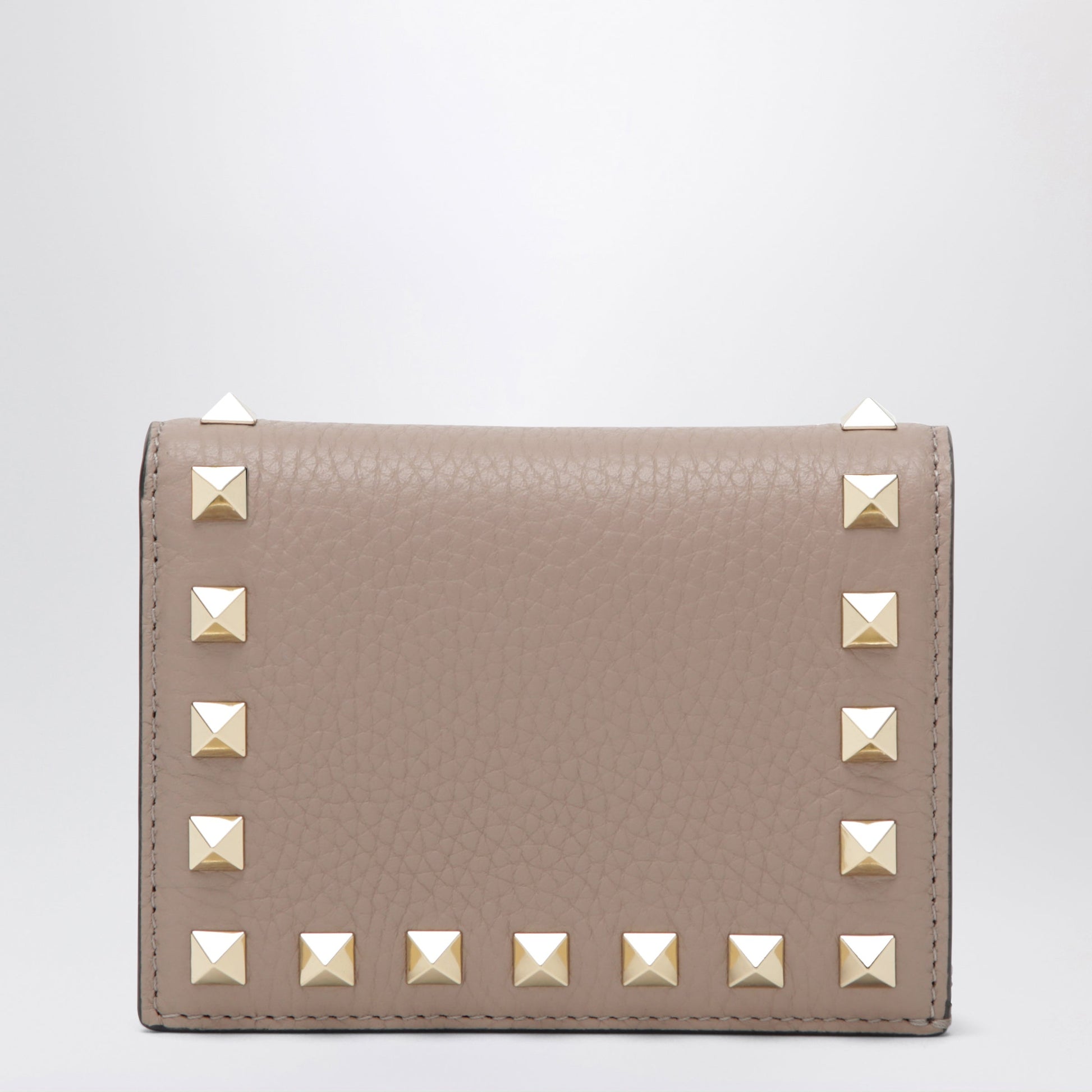 Valentino Garavani Rockstud Wallet In Powder Pink Leather Women VALENTINO GARAVANI