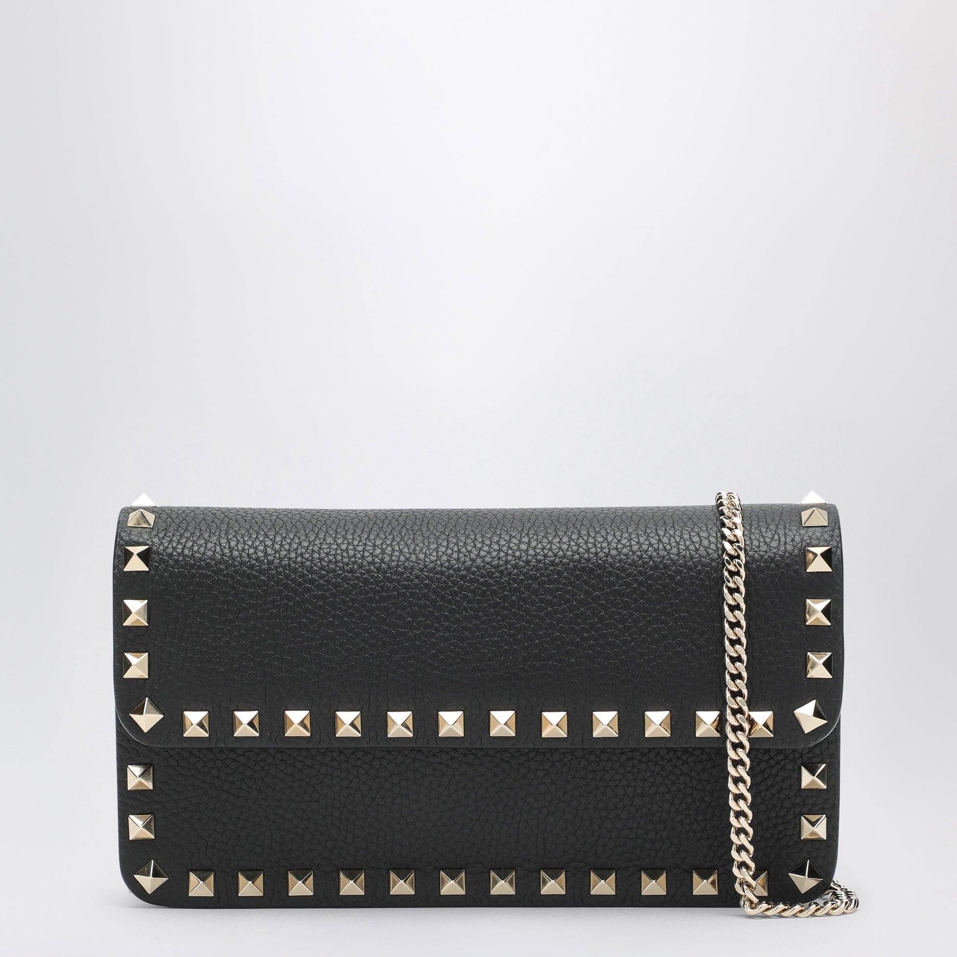 Valentino Garavani Pouch With Black Rockstud Chain Women VALENTINO GARAVANI
