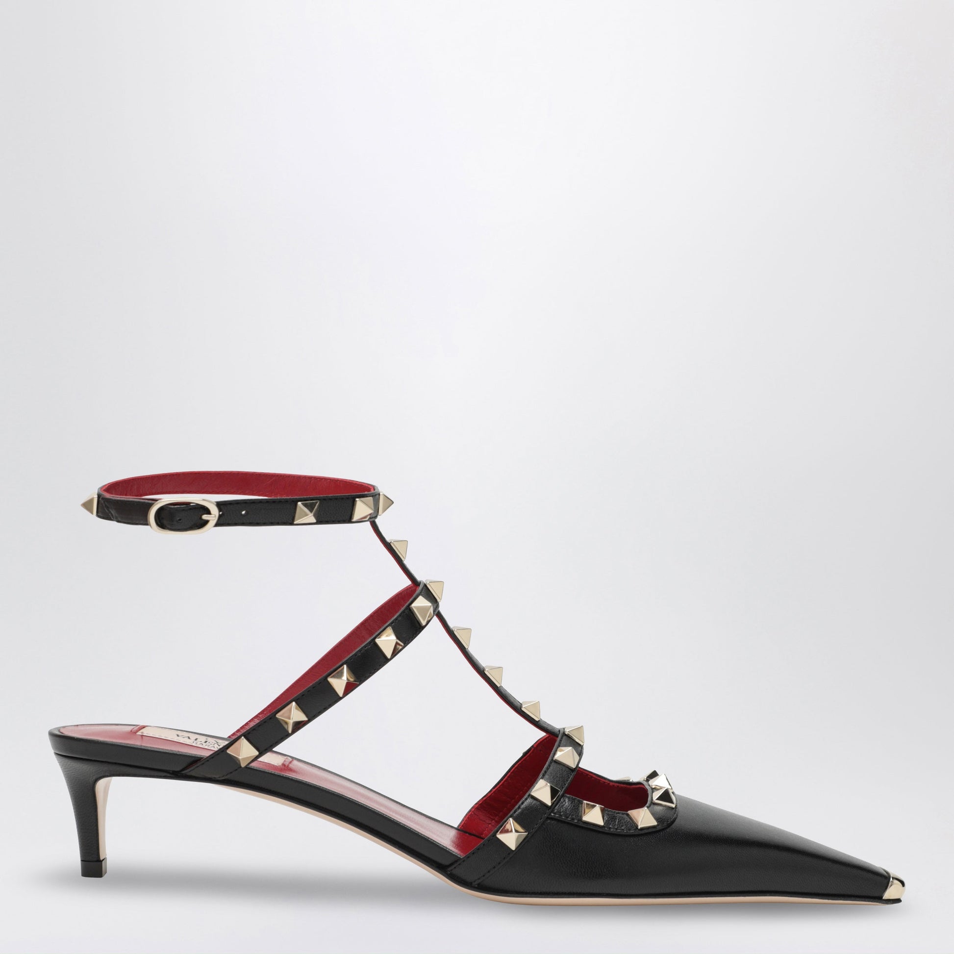 Valentino Garavani Rockstud Black Leather Pumps Women VALENTINO GARAVANI