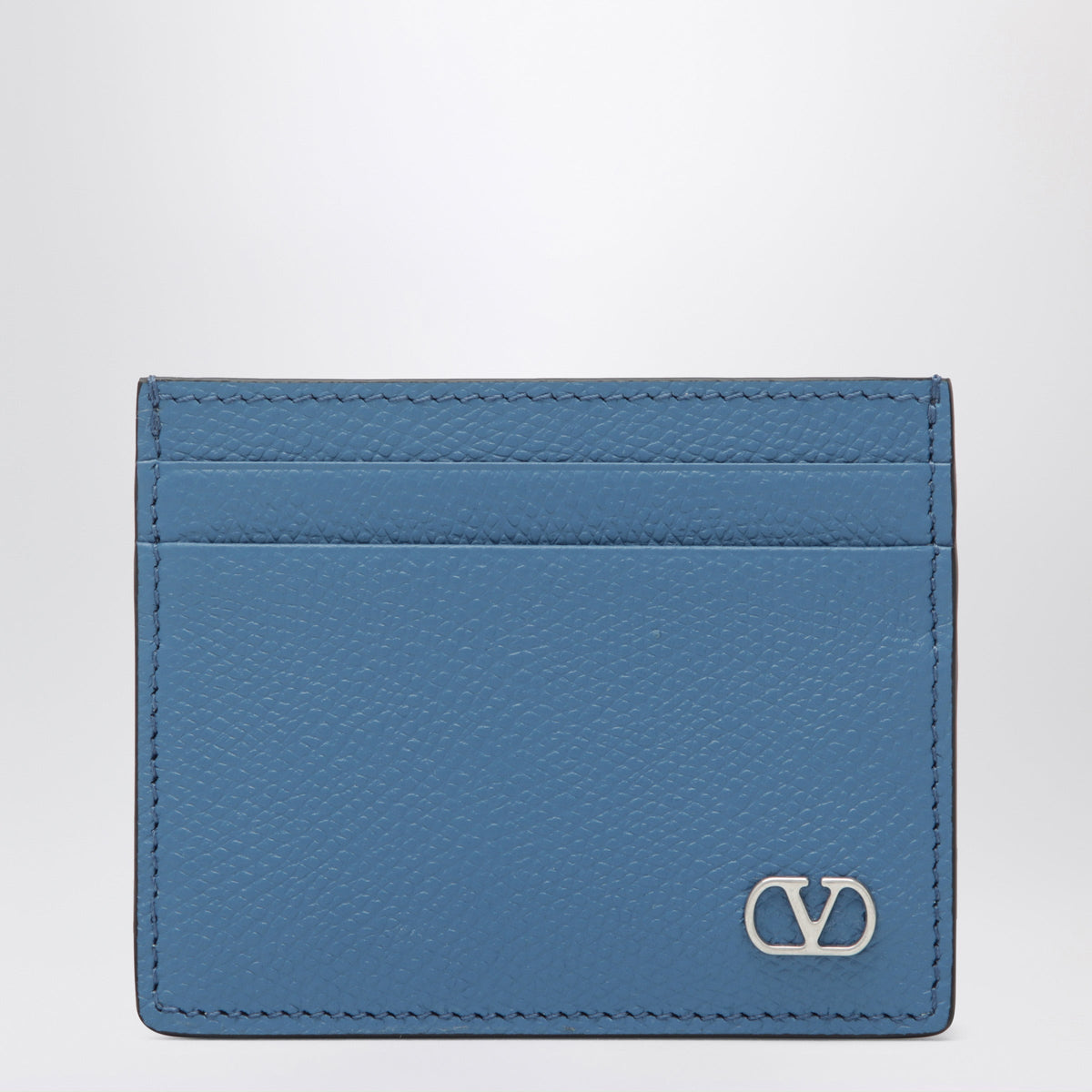 Valentino Garavani Ultramarine Leather Card Holder Men VALENTINO GARAVANI