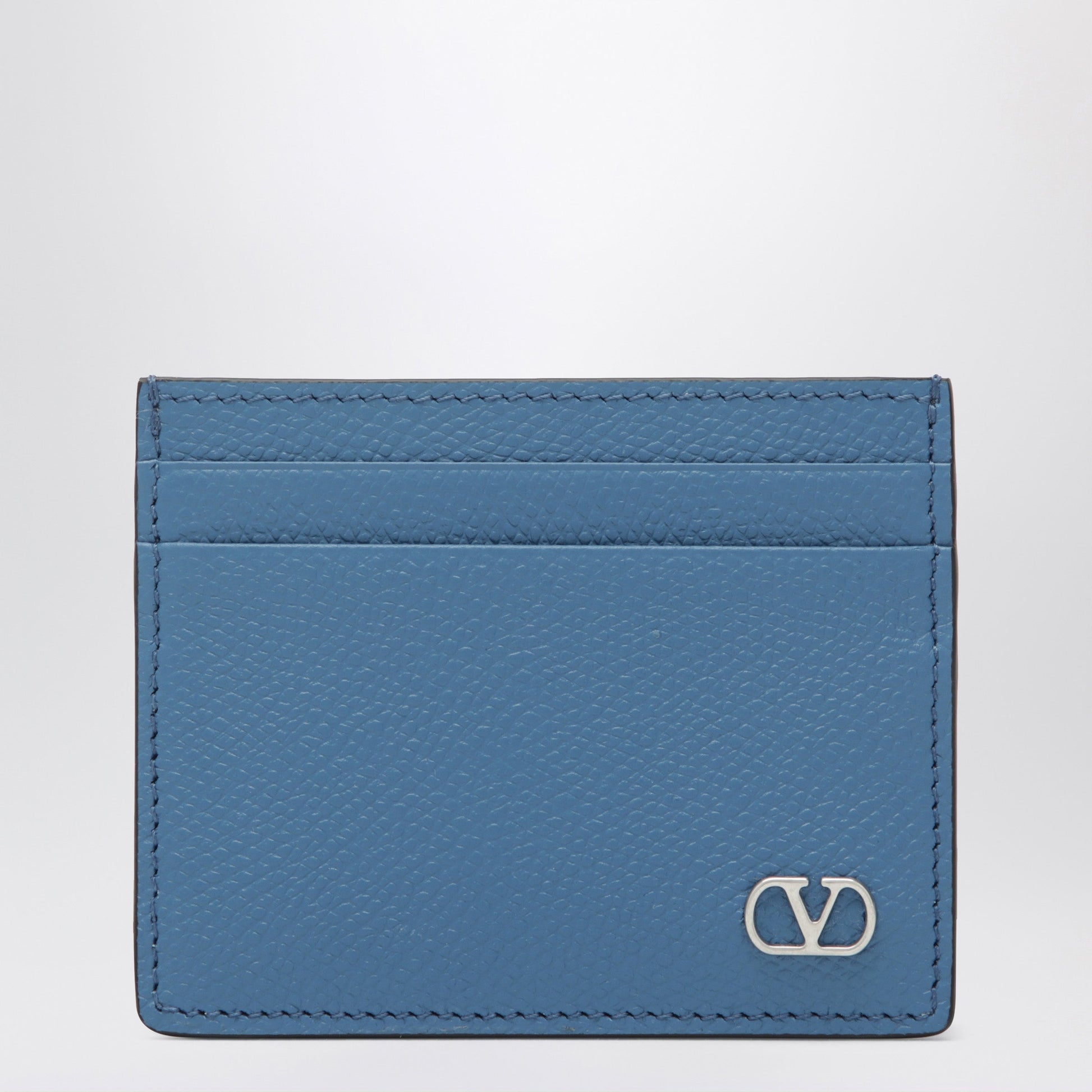 Valentino Garavani Ultramarine Leather Card Holder Men VALENTINO GARAVANI