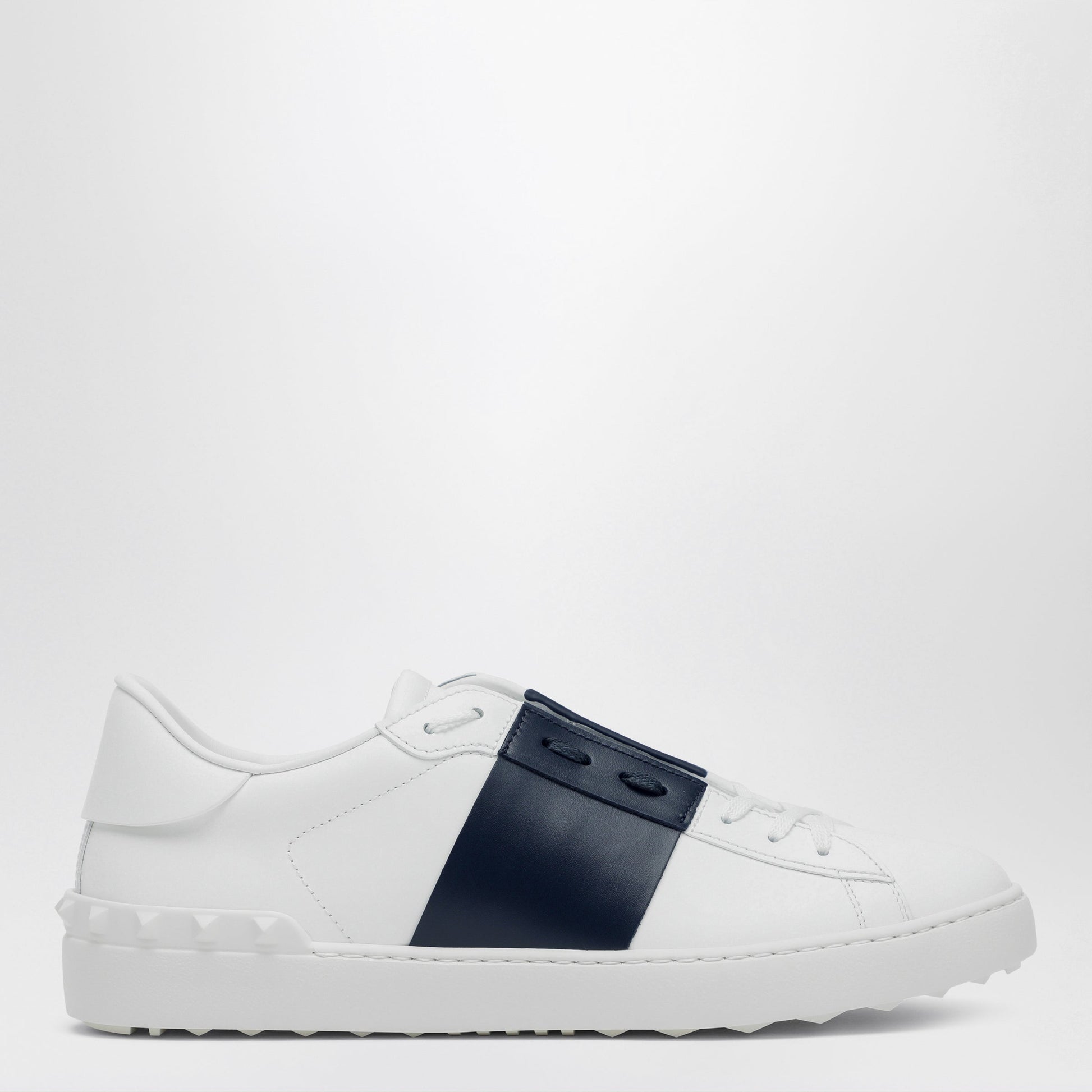 Valentino Garavani Open Sneakers In White/Navy Blue Men VALENTINO GARAVANI