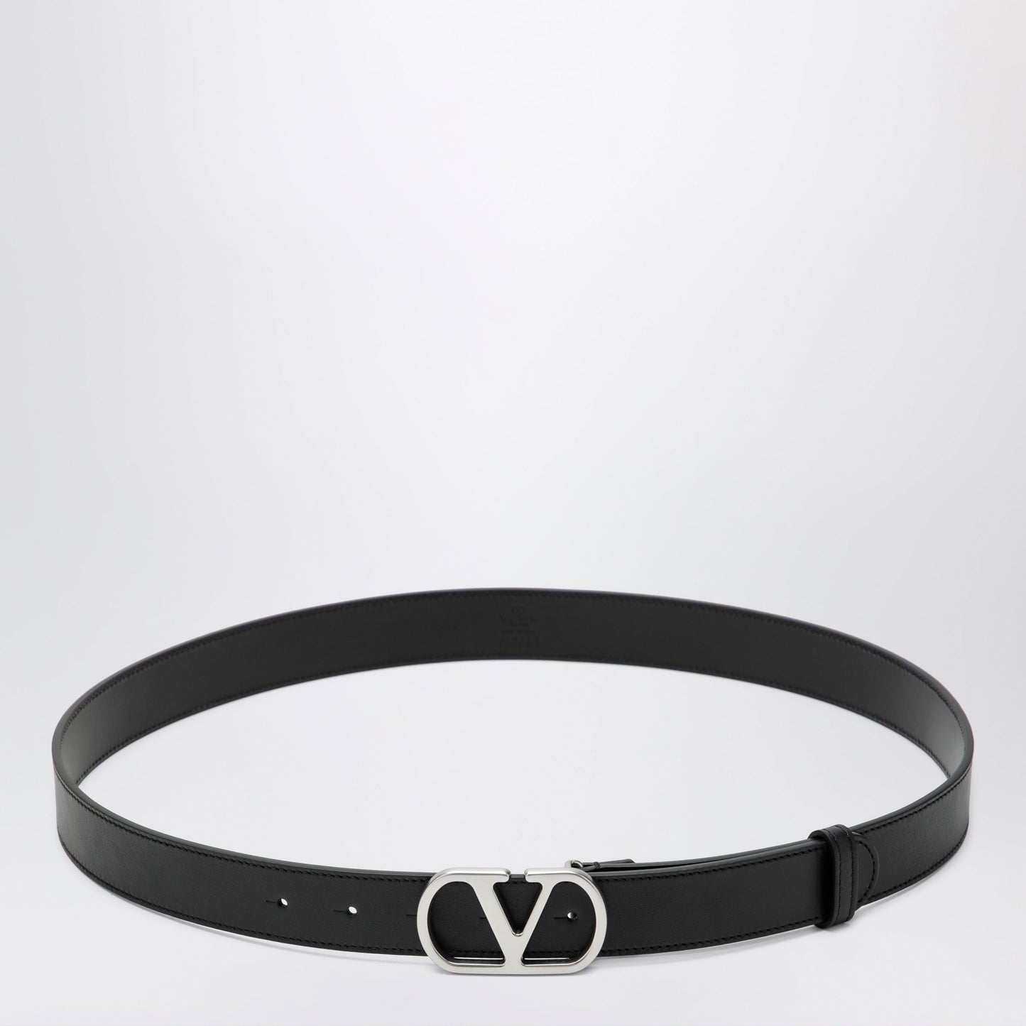 Valentino Garavani Black Vlogo Signature Belt Men VALENTINO GARAVANI