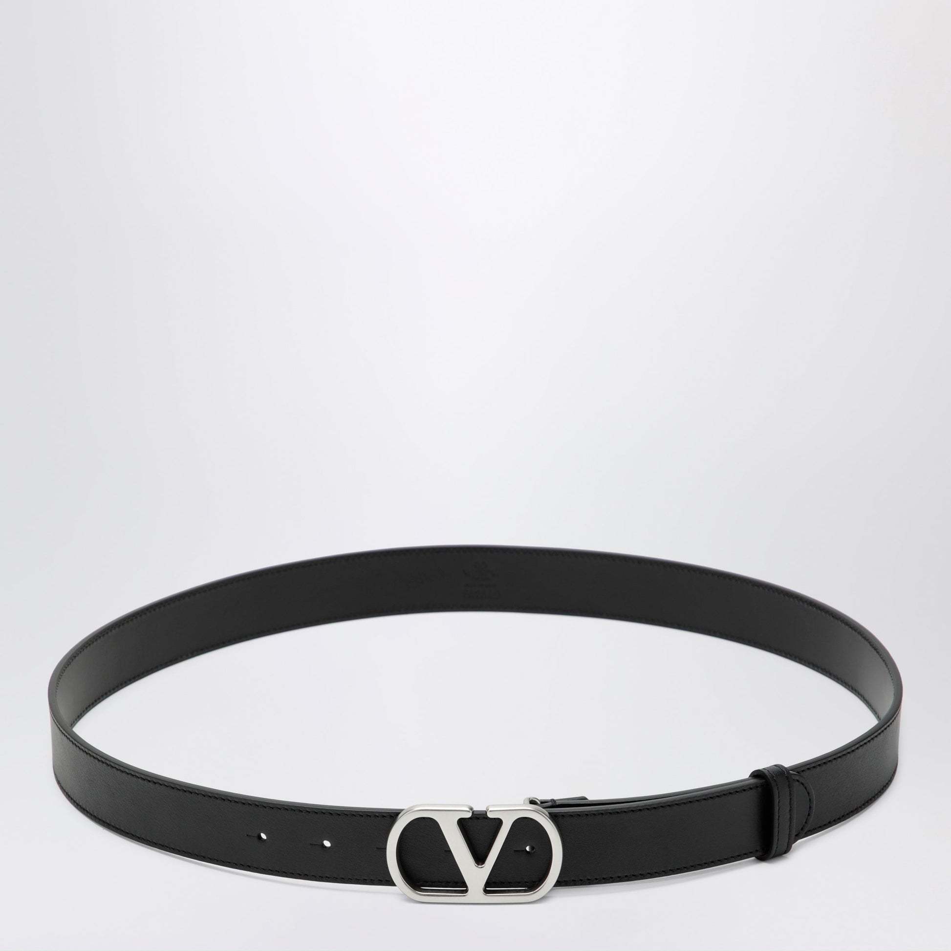 Valentino Garavani Black Vlogo Signature Belt Men VALENTINO GARAVANI
