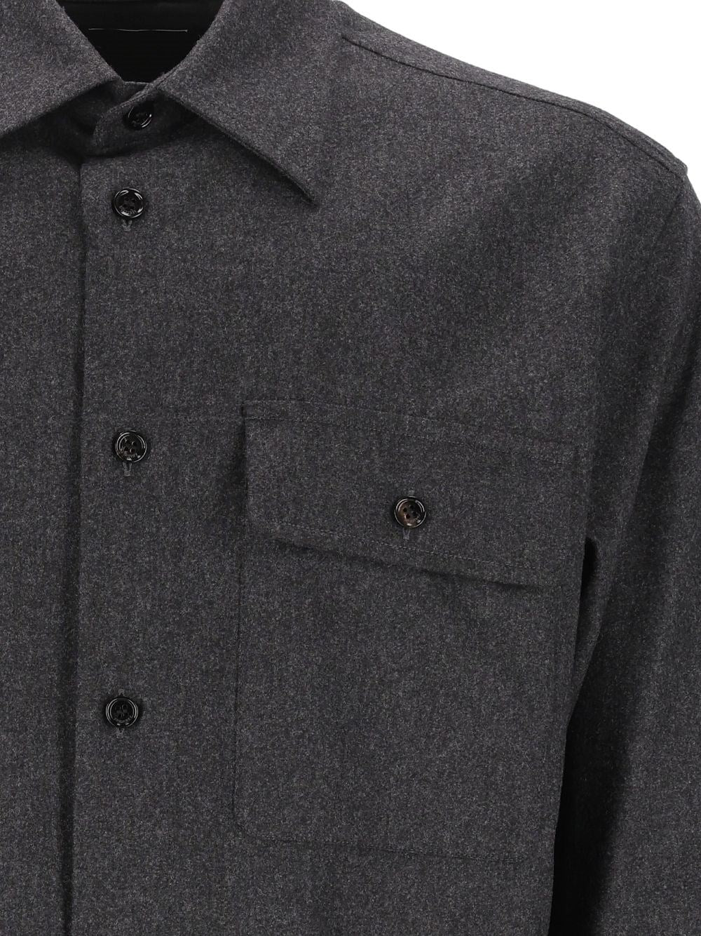 Burberry Men Wool And Cashmere Overshirt BURBERRY