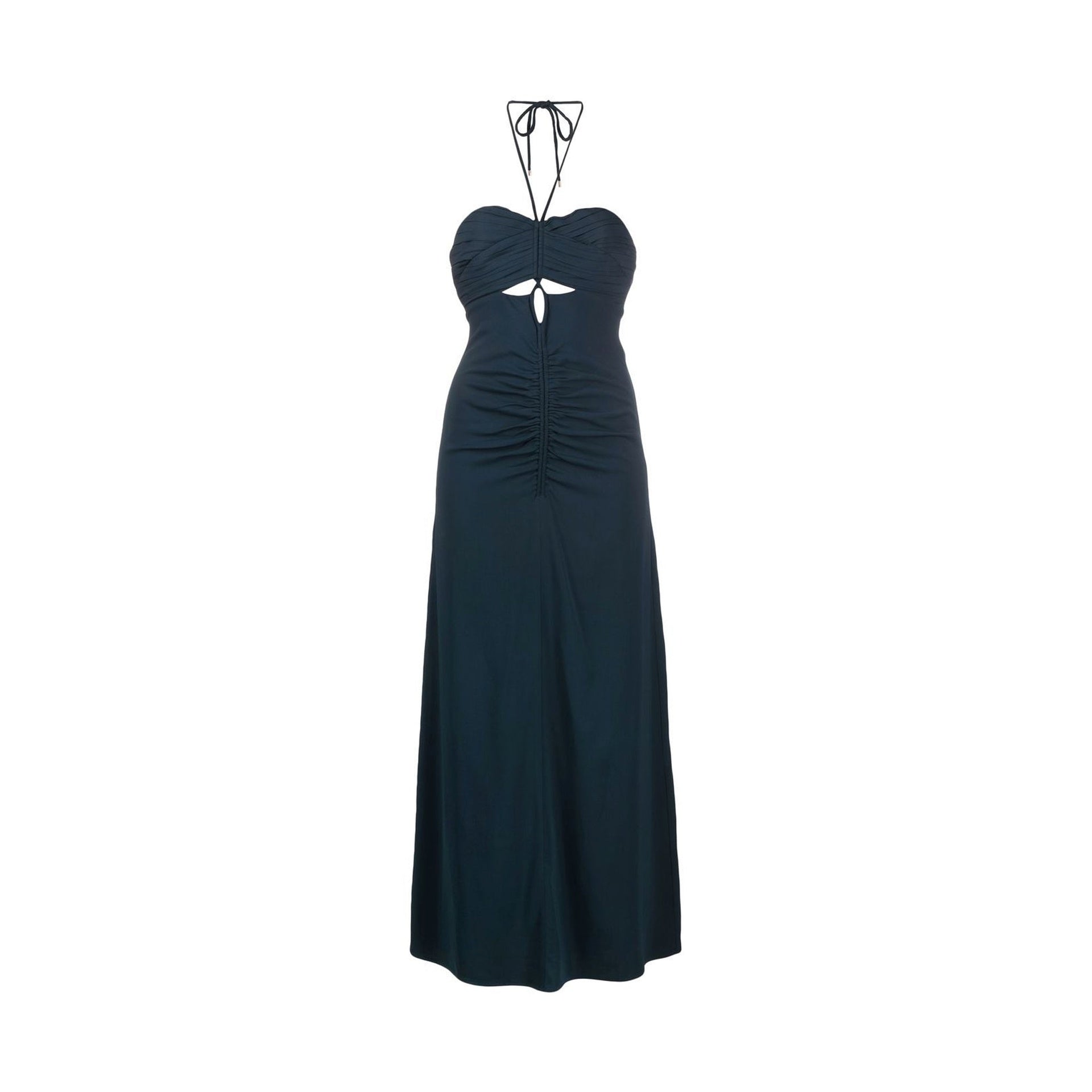 Self-Portrait Cut-Out Ruched Maxi Dress Women SELF-PORTRAIT