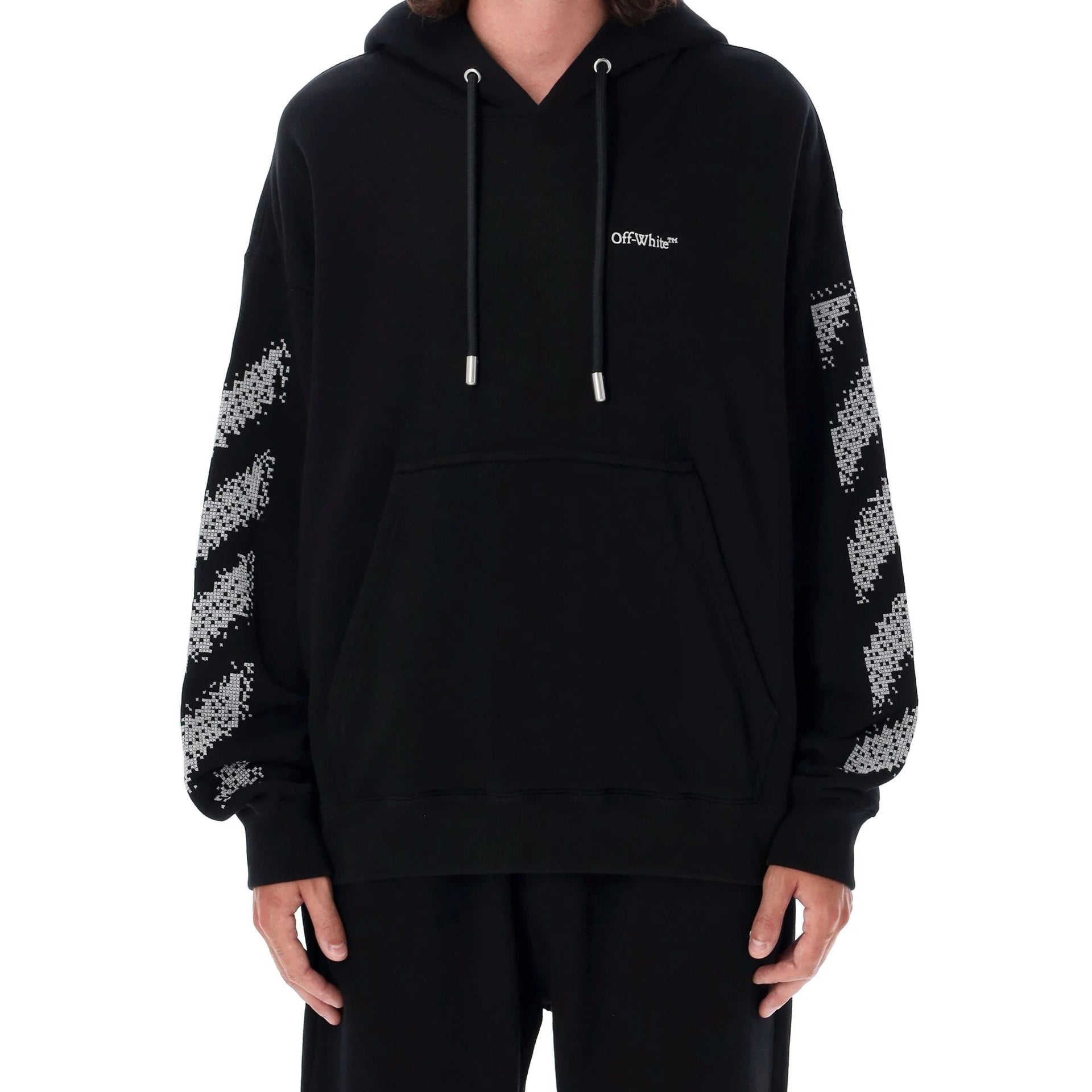 Off-White Pixel Diag Skate Hooded Sweatshirt Men OFF-WHITE