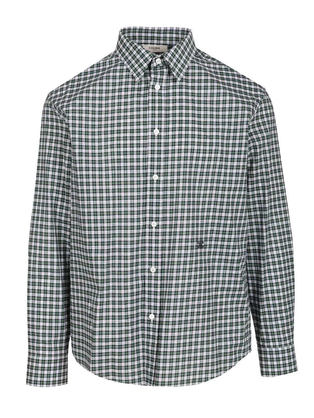 Celine Men Wide Tartan Shirt CELINE