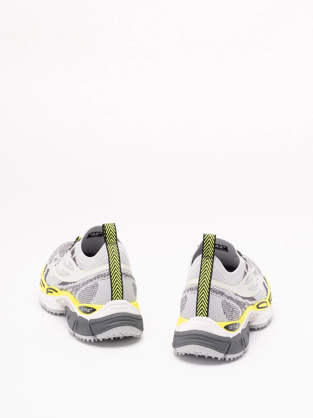 Off White Men `Ow Be Right Back Knit` Sneakers OFF-WHITE