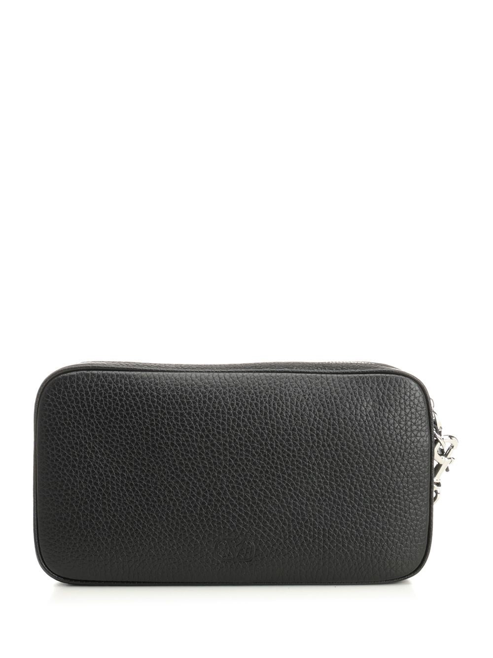 Valentino Garavani Men Valentino Garavani Leather Clutch Bag VALENTINO GARAVANI
