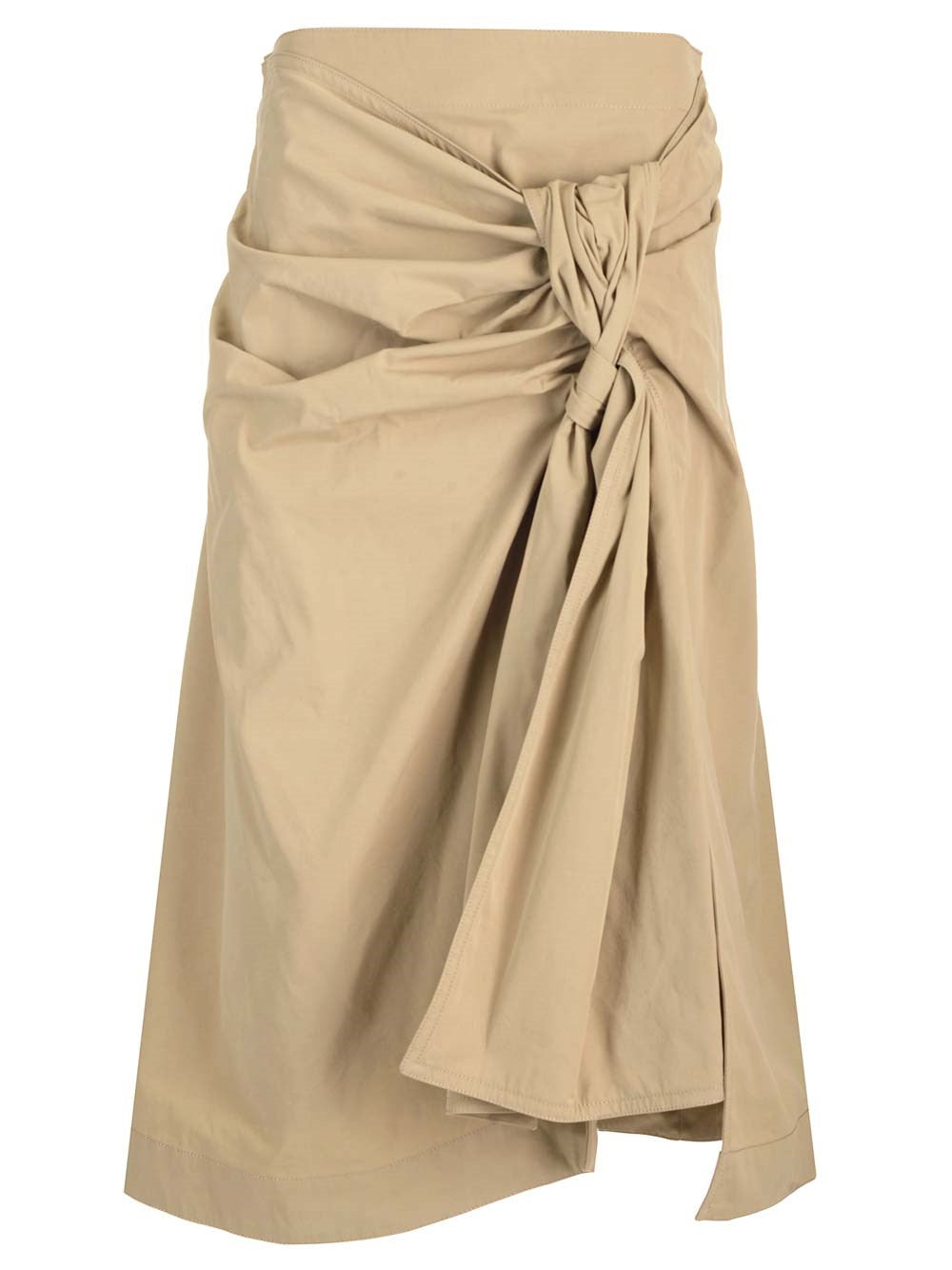 Bottega Veneta Women Compact Cotton Midi Skirt BOTTEGA VENETA
