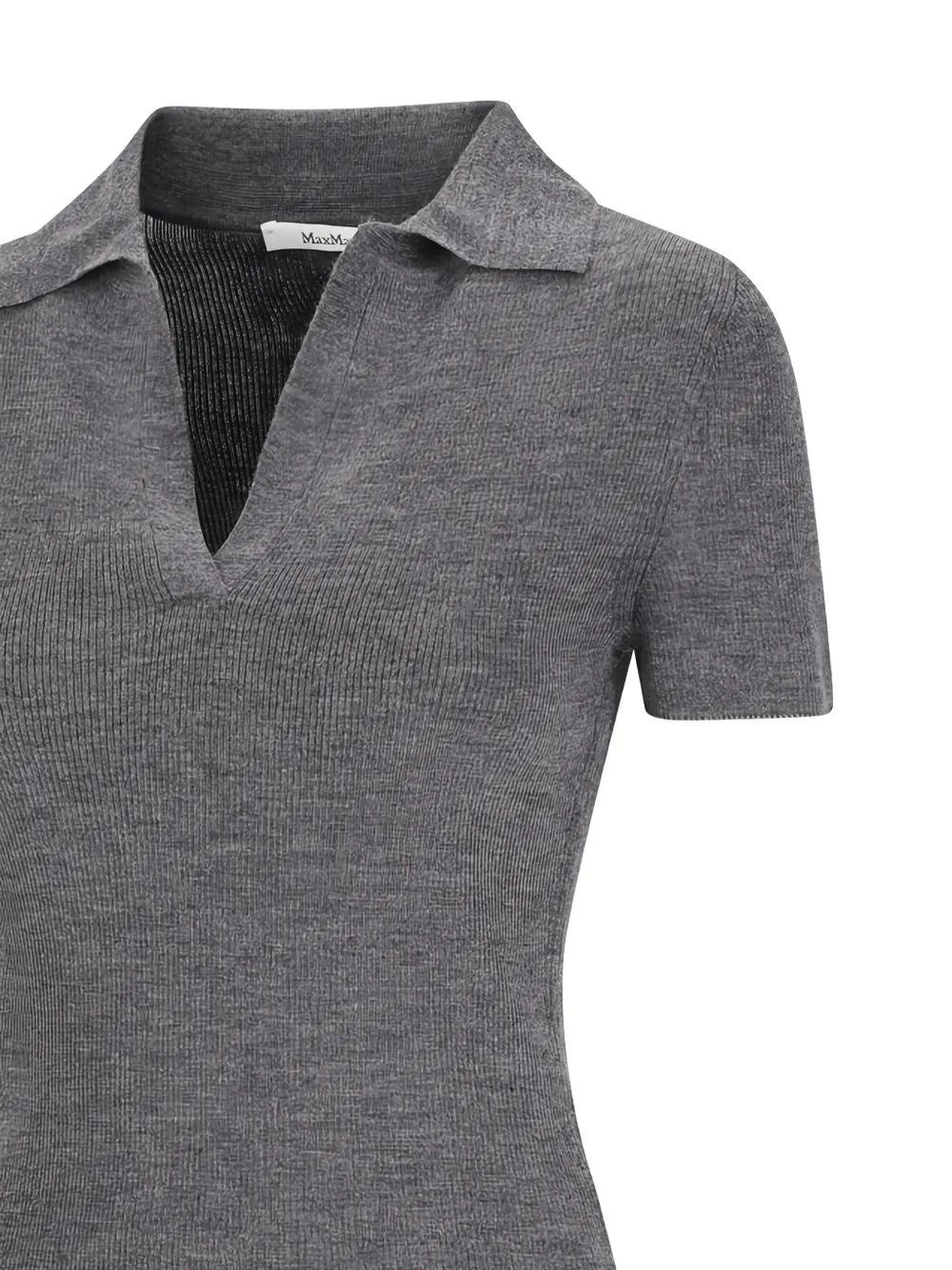Max Mara Women Ribbed Wool Polo Shirt MAX MARA