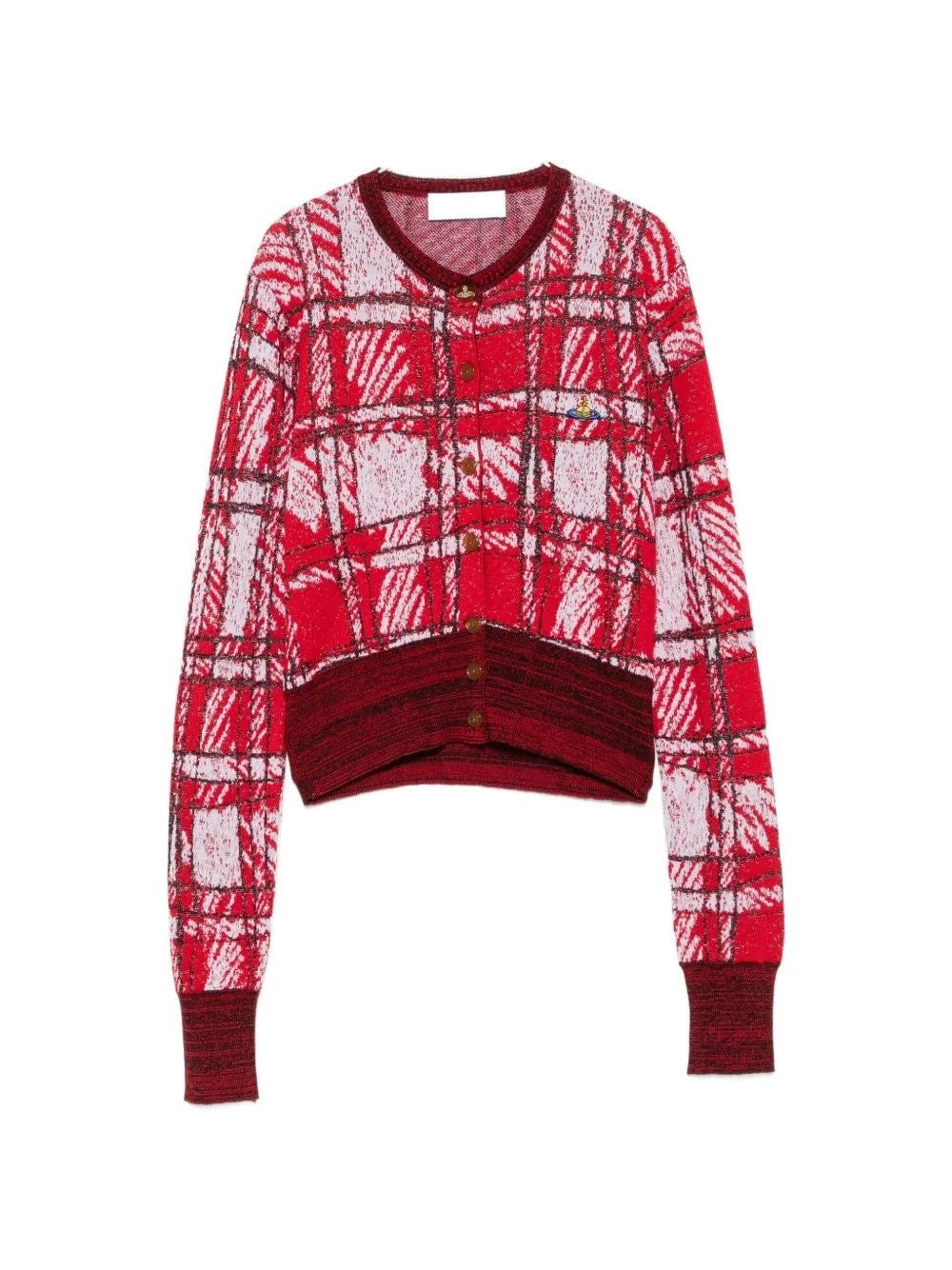 Vivienne Westwood Women Cardigan Scribble Check VIVIENNE WESTWOOD
